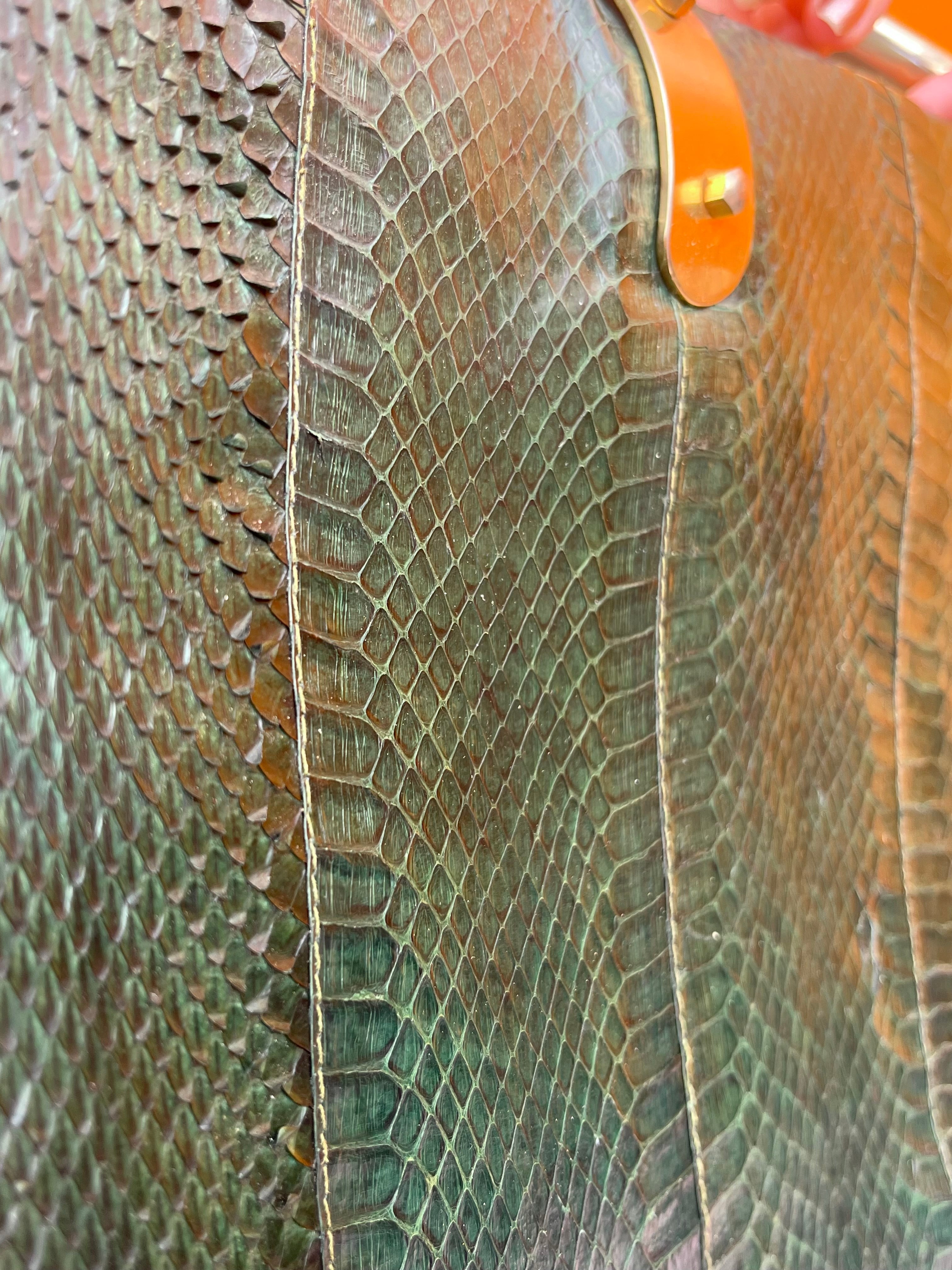 Vintage 70s Snakeskin Clutch