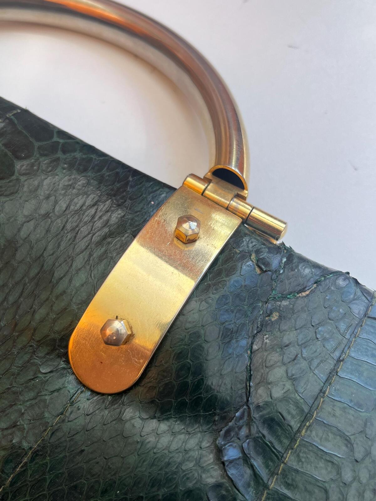 Vintage 70s Snakeskin Clutch