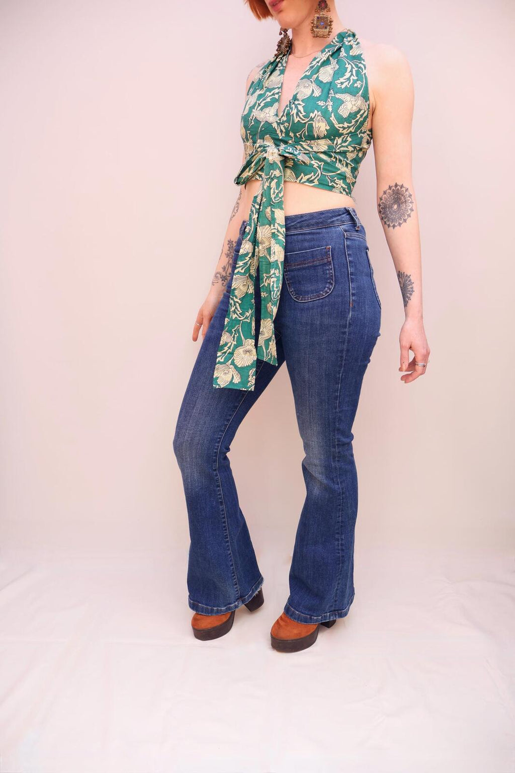 Block Printed Cotton Multiway Top