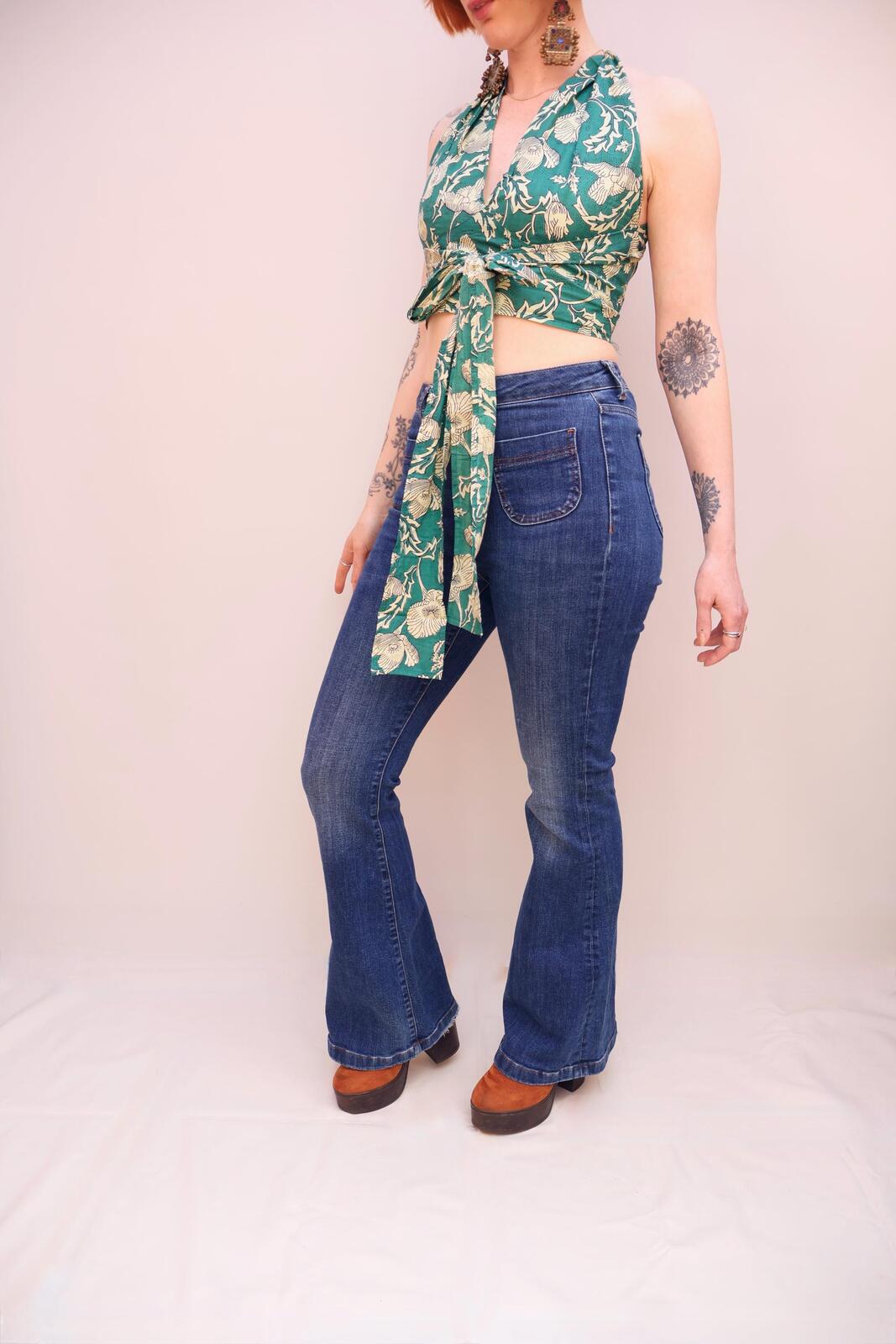 Block Printed Cotton Multiway Top
