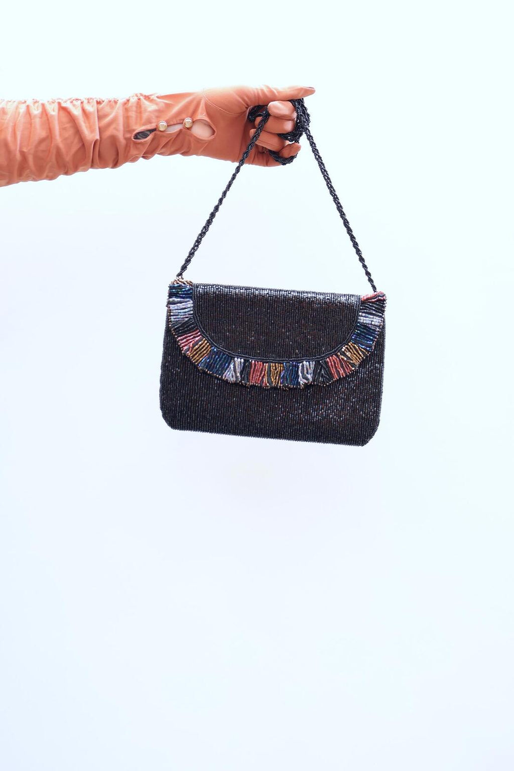 Vintage 80s Beaded Bag