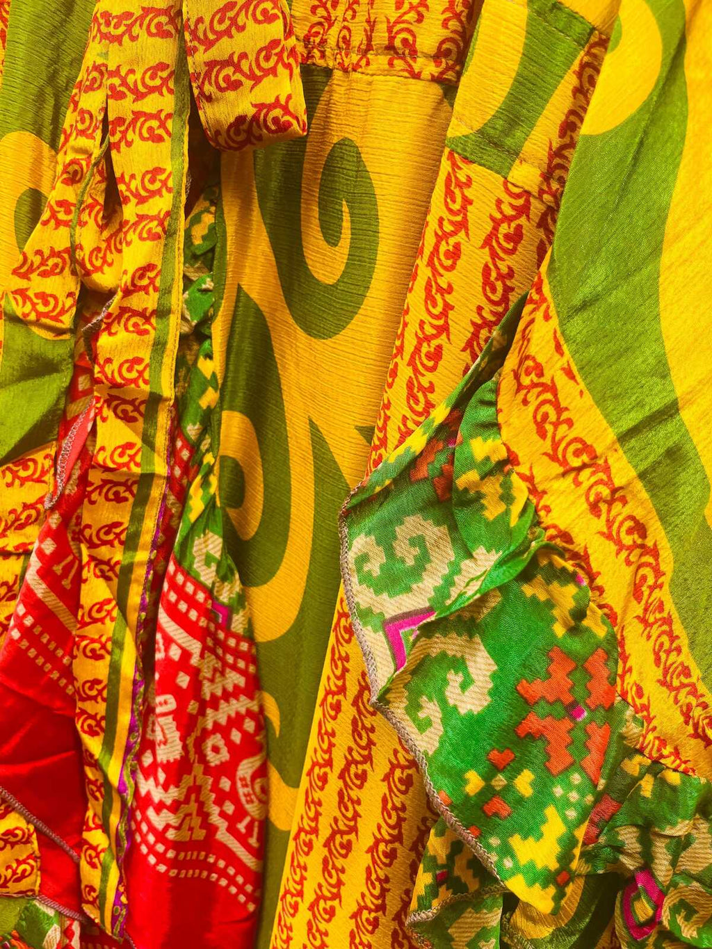 Upcycled Sari Wrap Dress