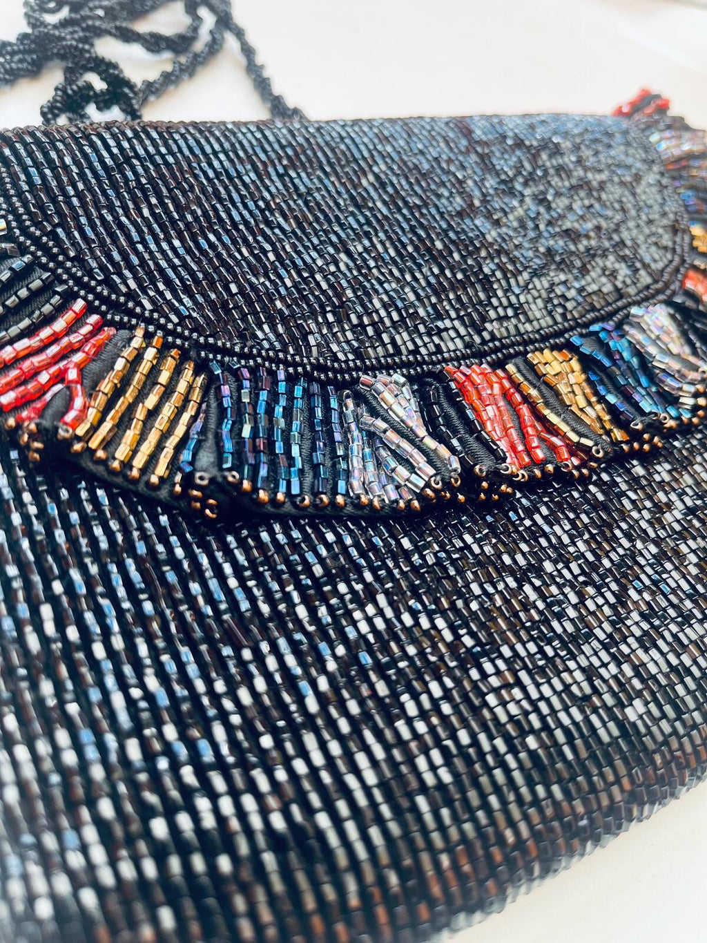 Vintage 80s Beaded Bag
