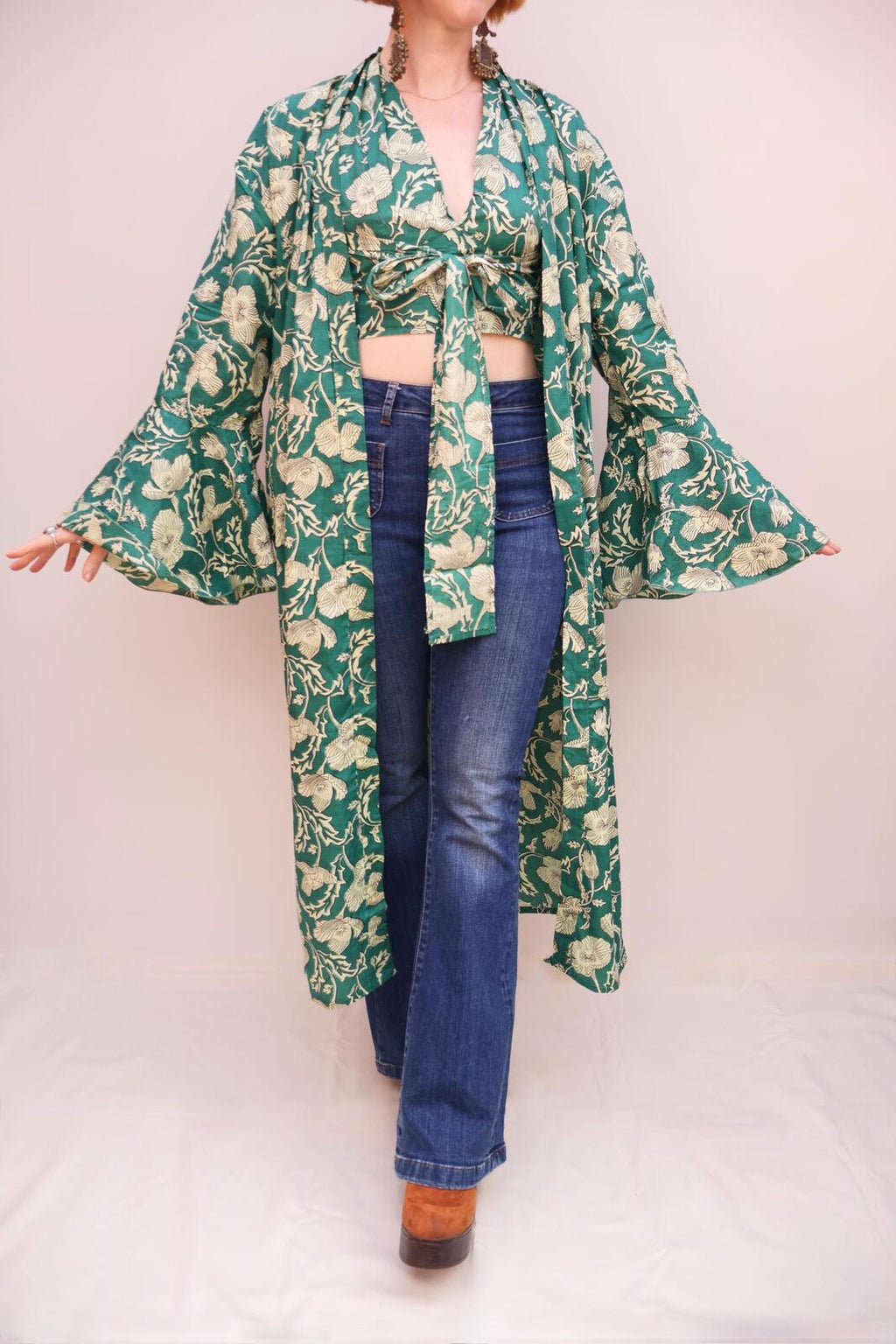 Block Printed Cotton Kimono