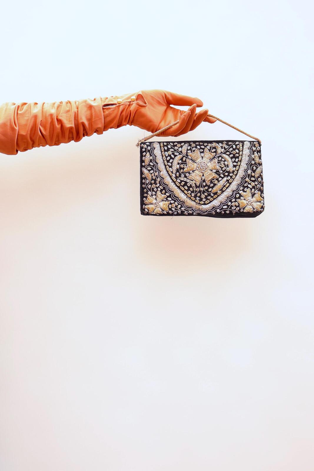 Vintage 70s Zardozi Clutch Bag