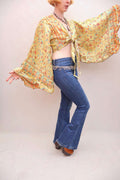 Upcycled Sari Silk Blouse