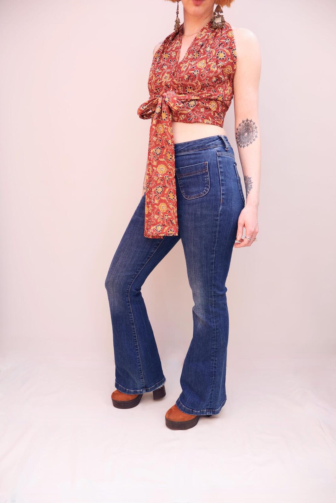 Block Printed Cotton Multiway Top