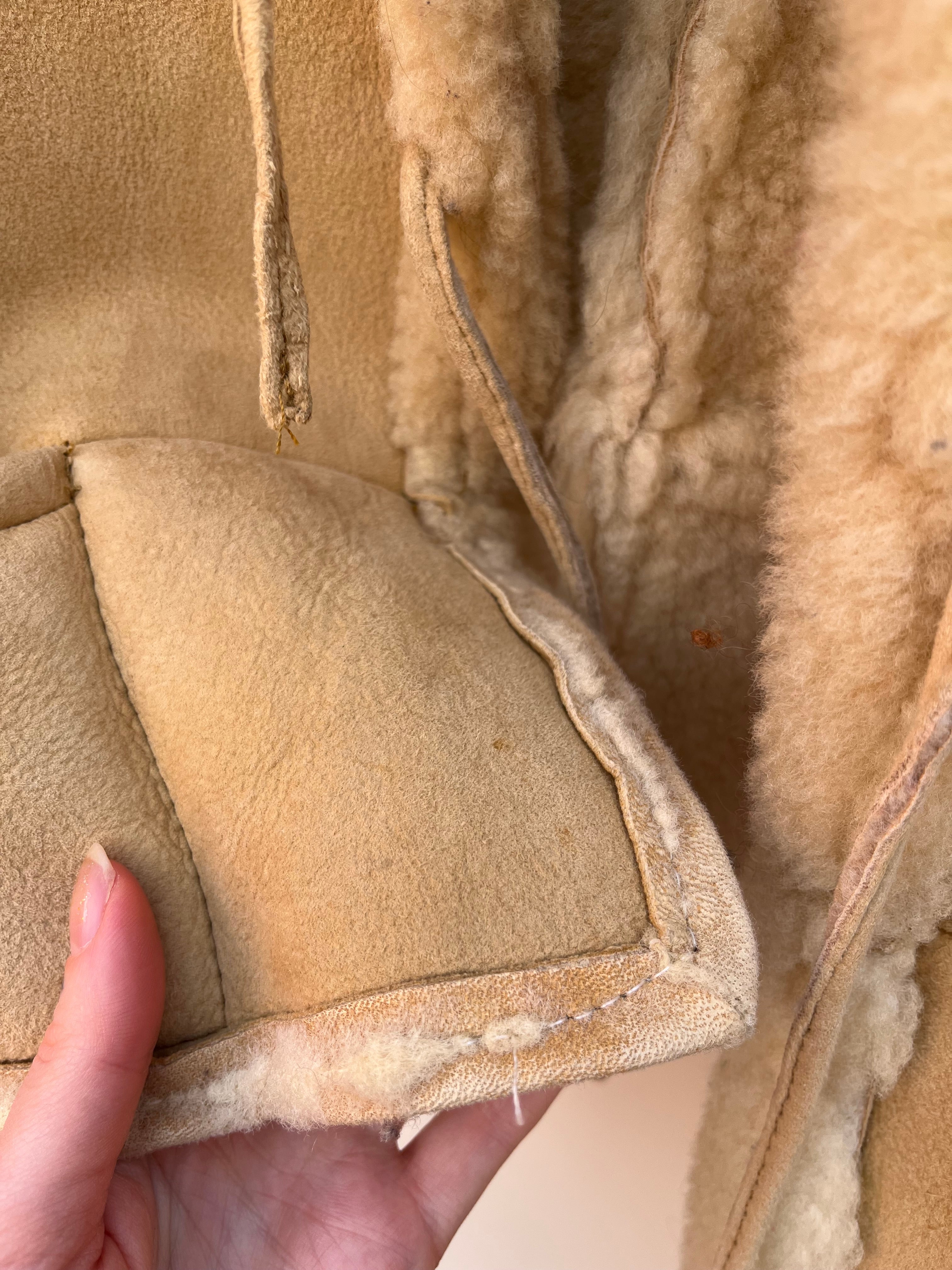Vintage Sheepskin Gilet Jacket