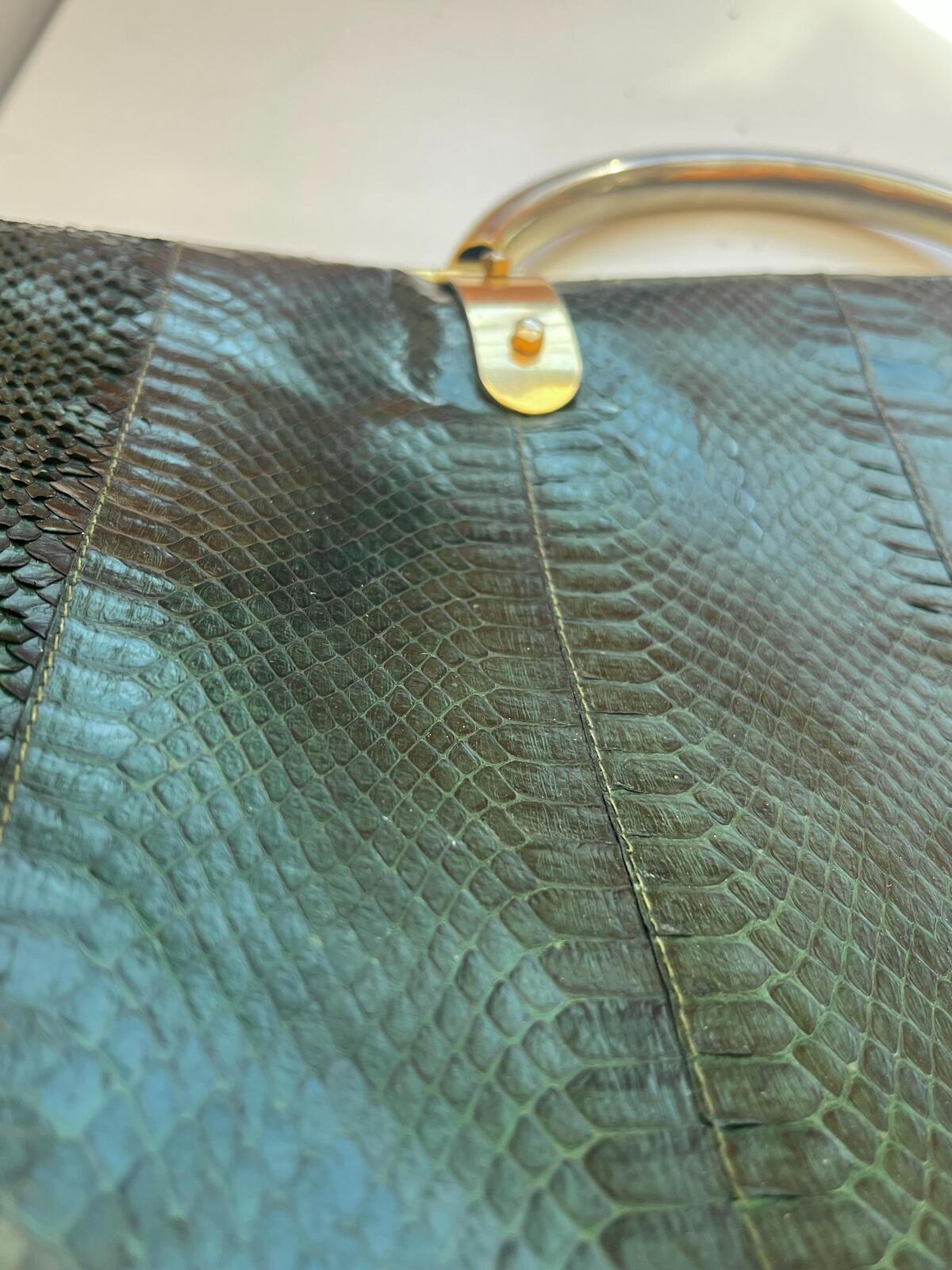 Vintage 70s Snakeskin Clutch