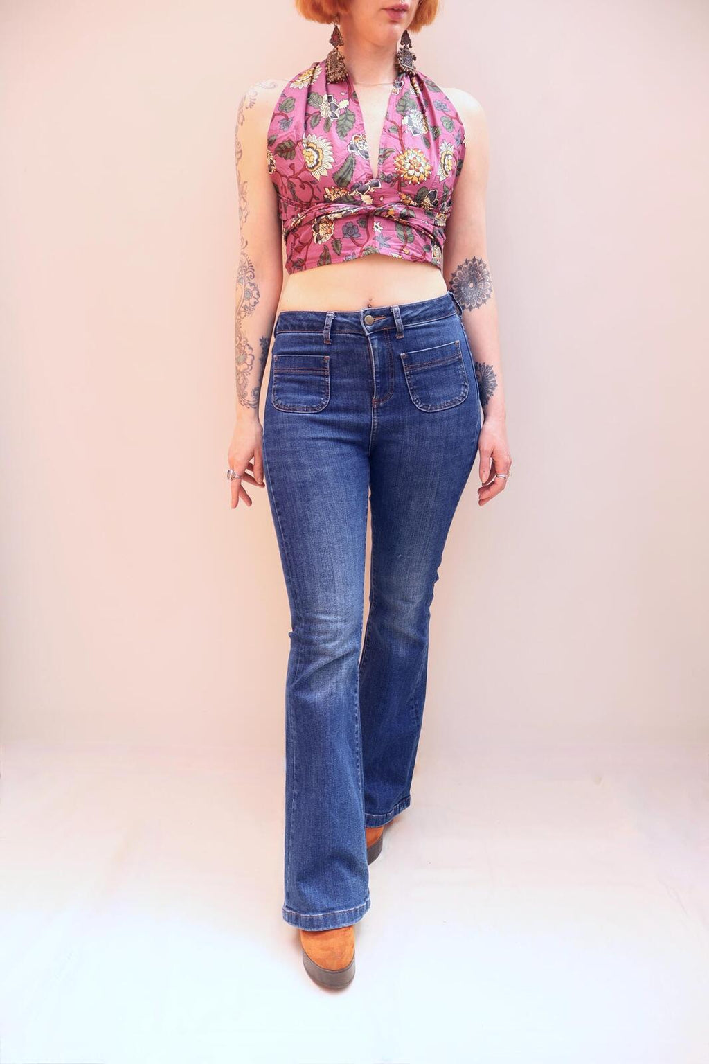 Block printed Cotton Multiway Top