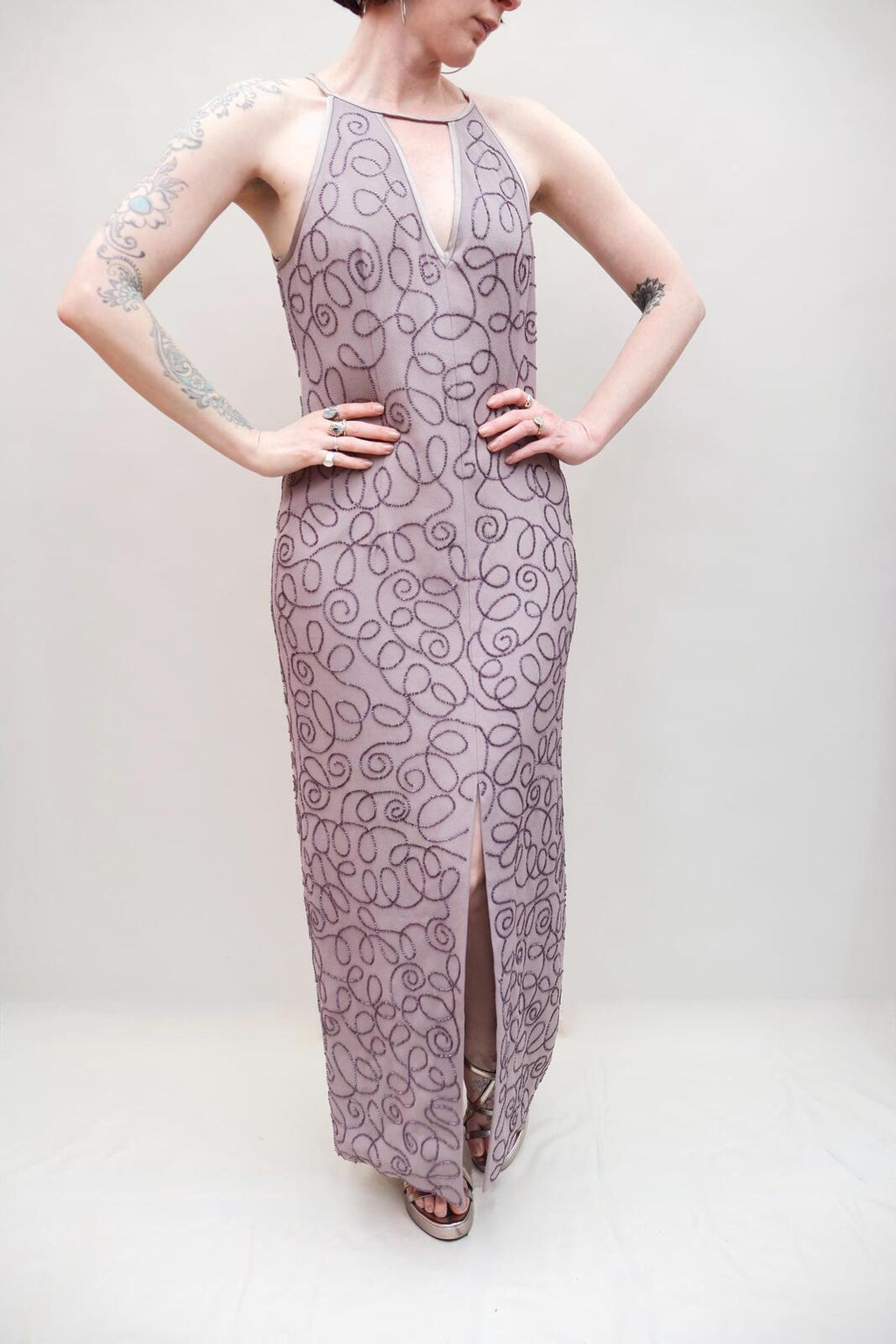 Vintage Beaded Cocktail Dress