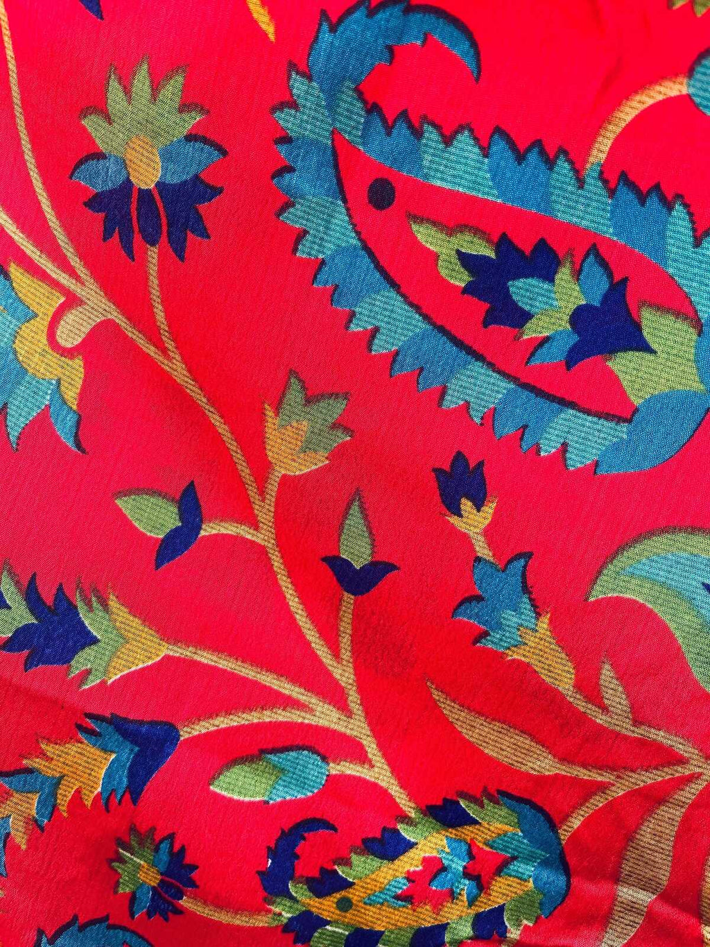 Upcycled Sari Silk Blouse
