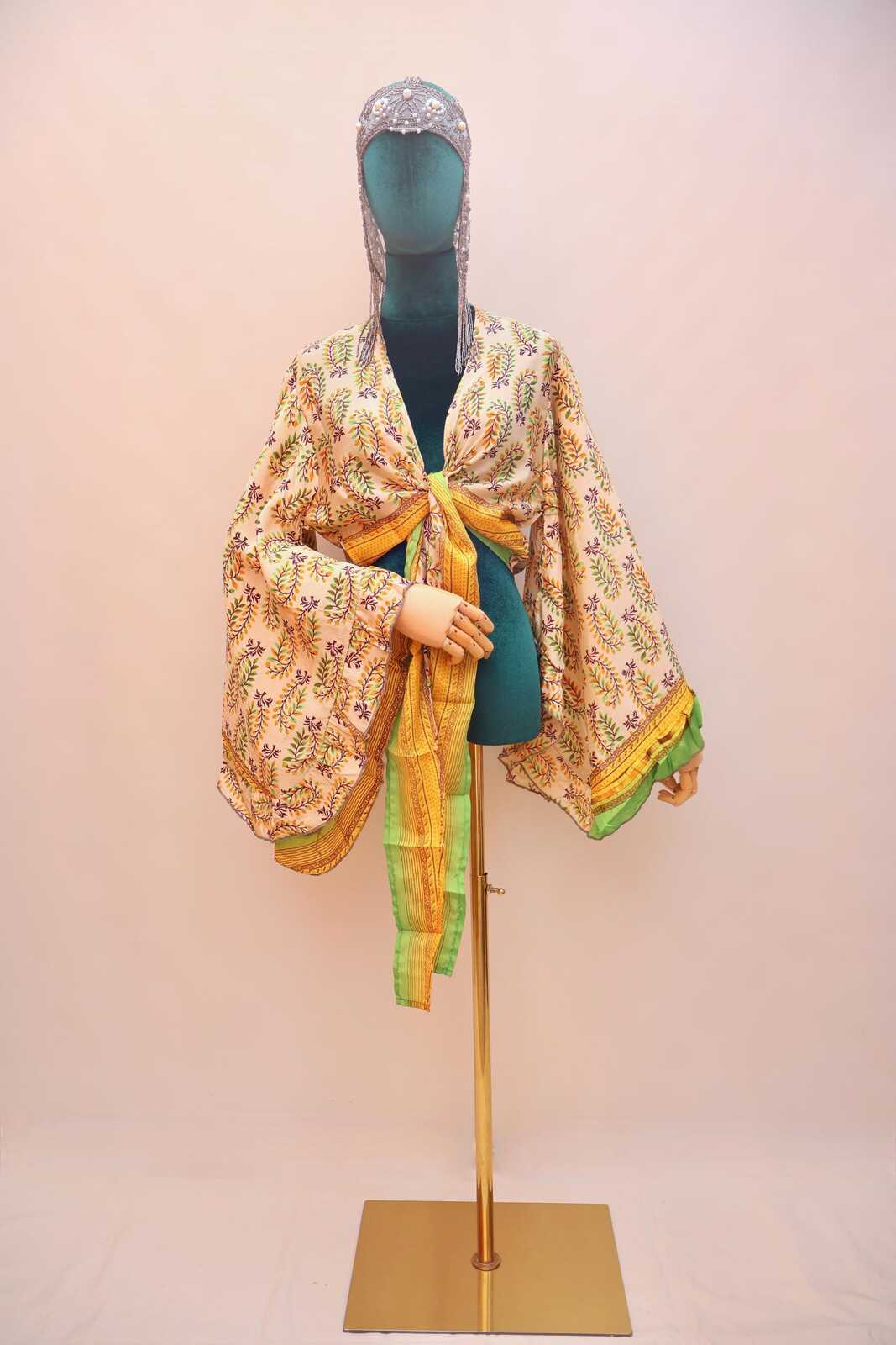 Upcycled Sari Silk Blouse