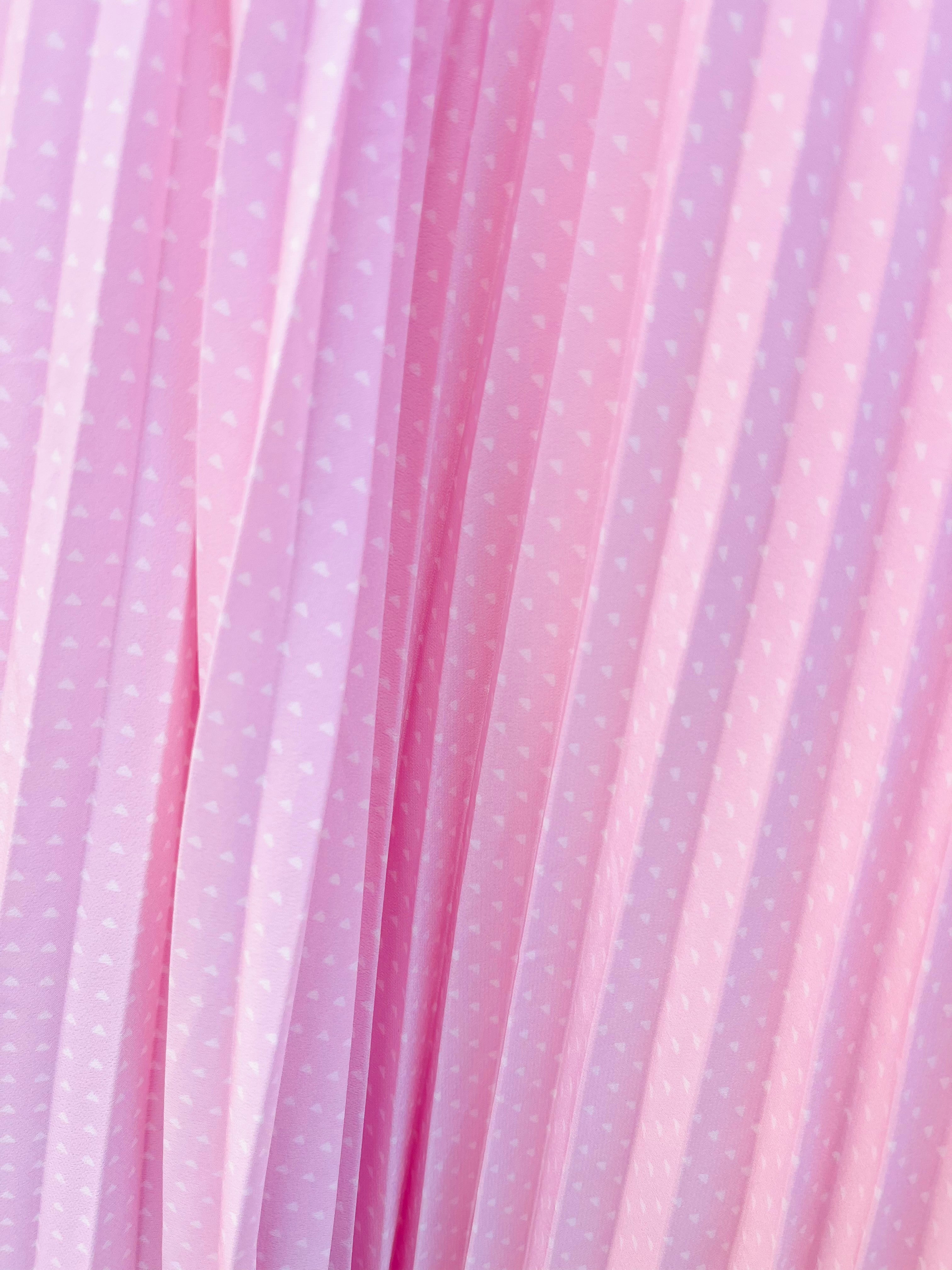 Vintage 80s Pink Polka Dot Skirt