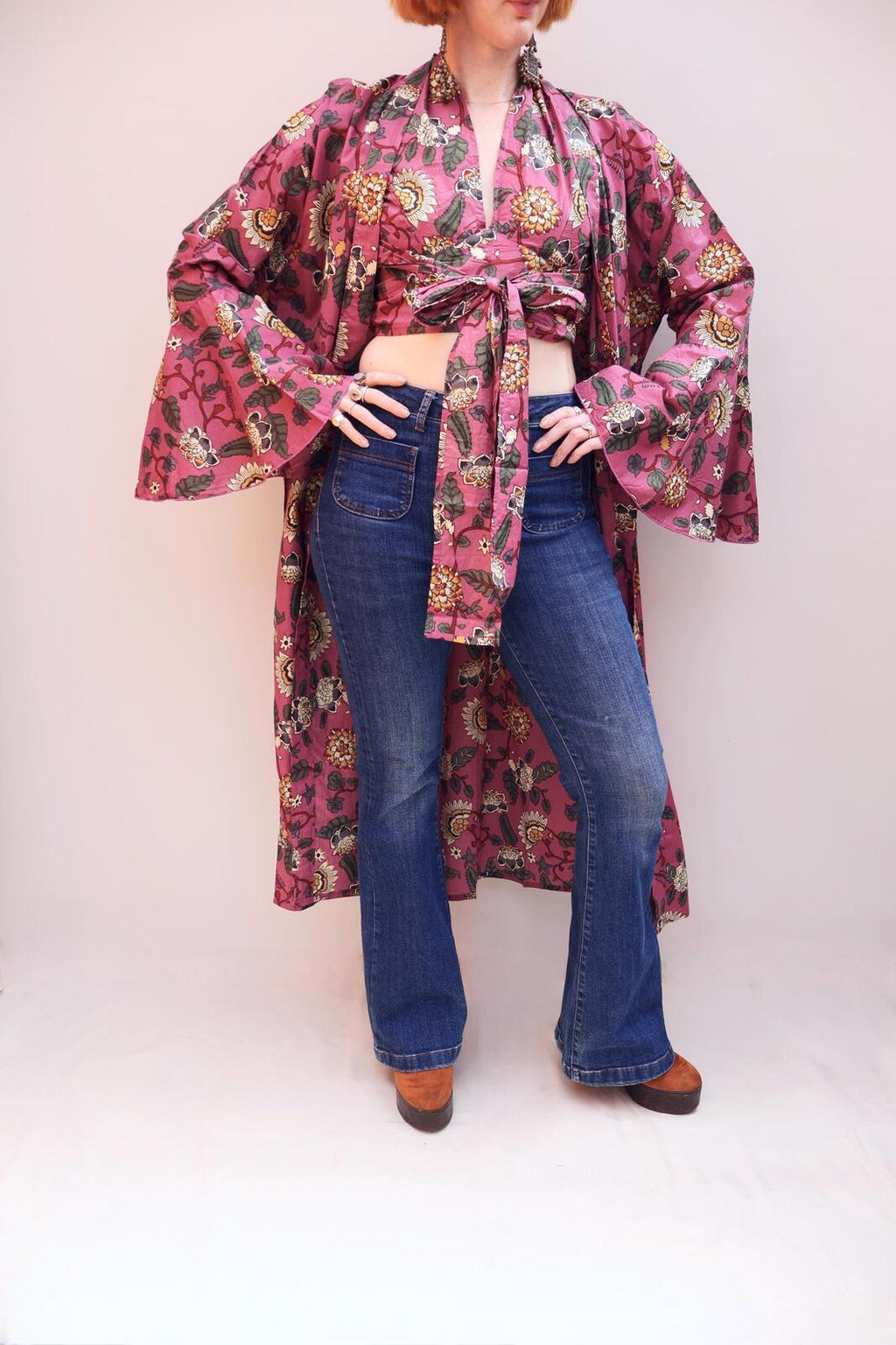 Block Printed Cotton Kimono