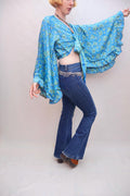 Upcycled Sari Silk Blouse