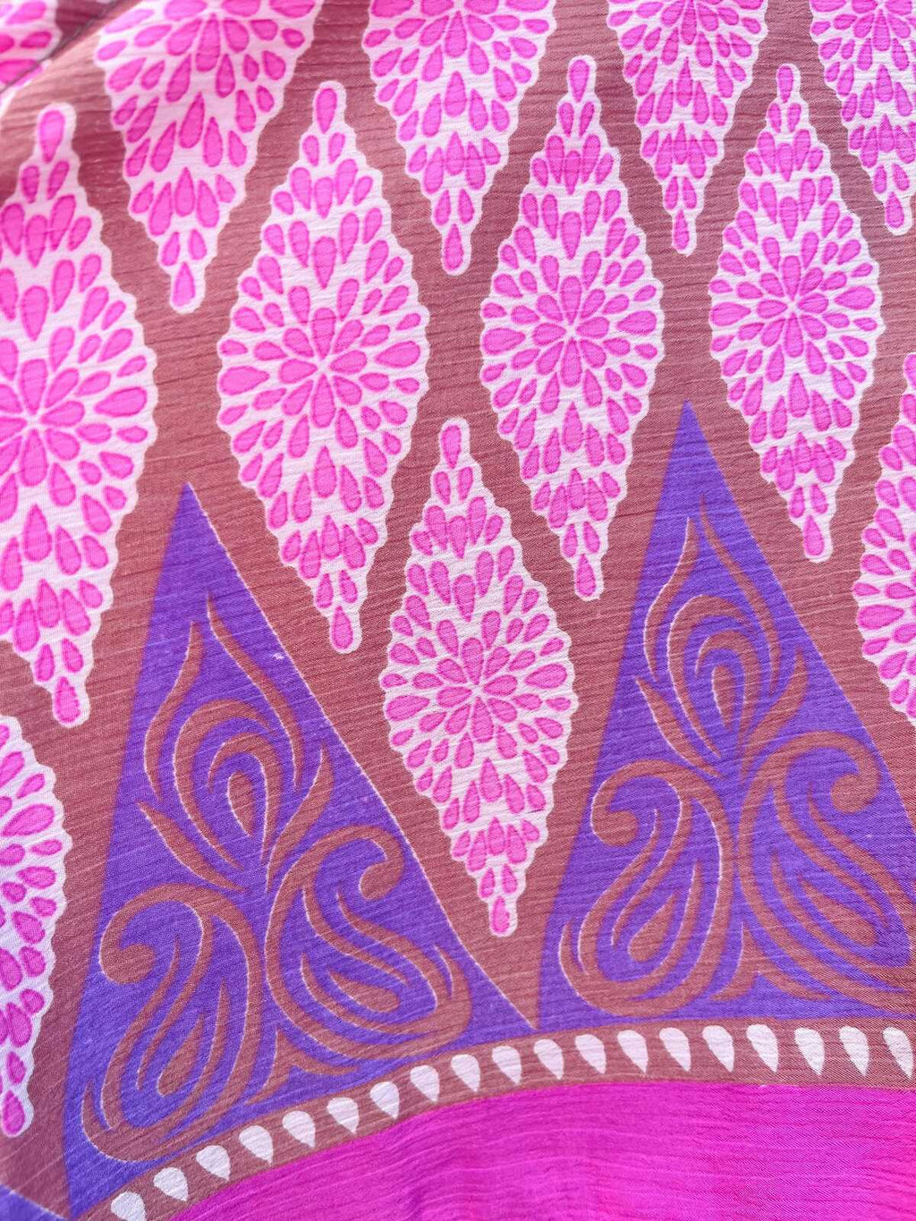 Upcycled Sari Silk Blouse