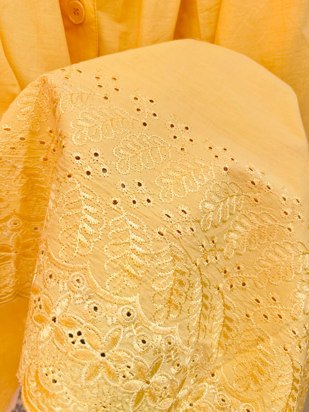 Vintage Buttercup Embroidered Skirt