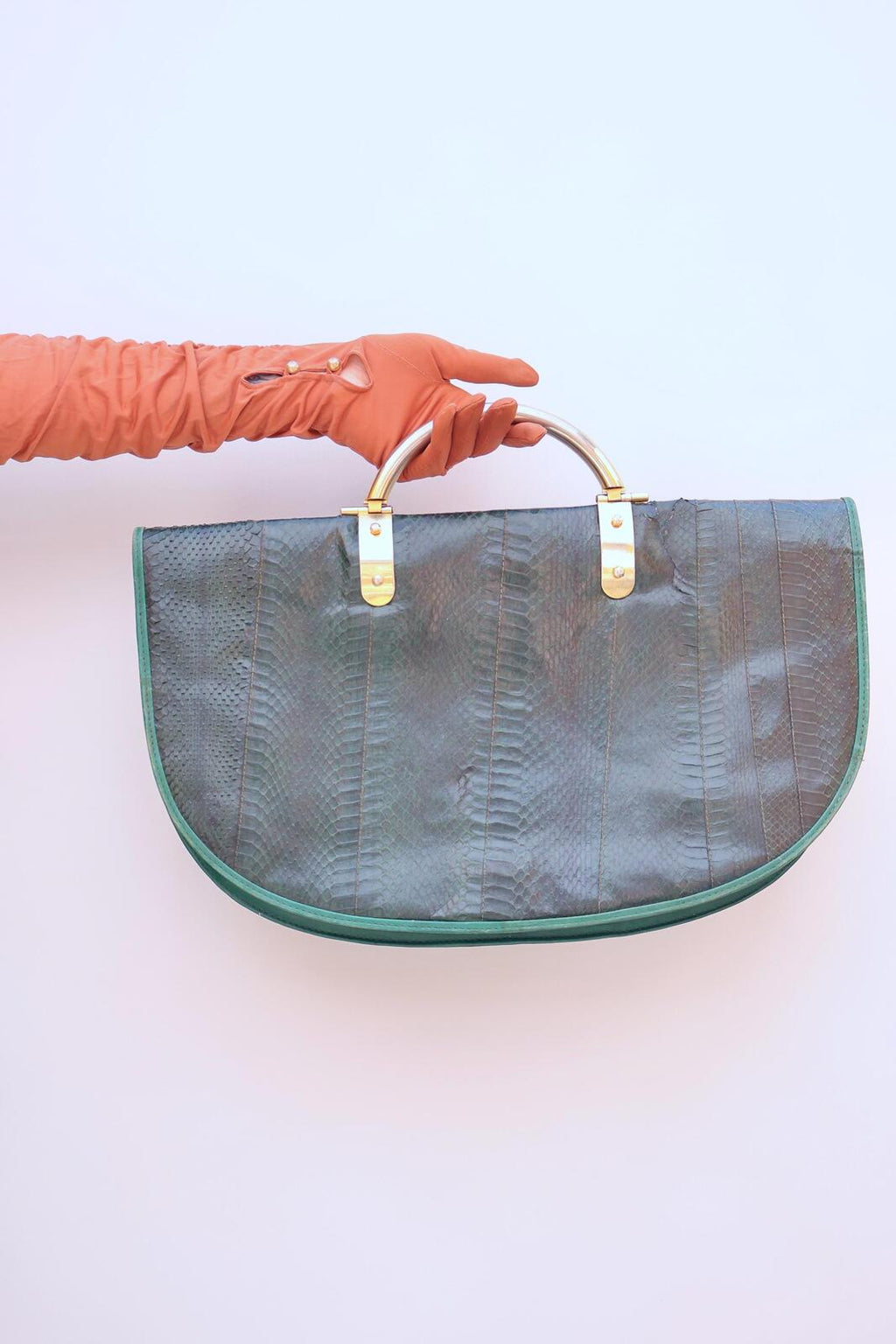 Vintage 70s Snakeskin Clutch