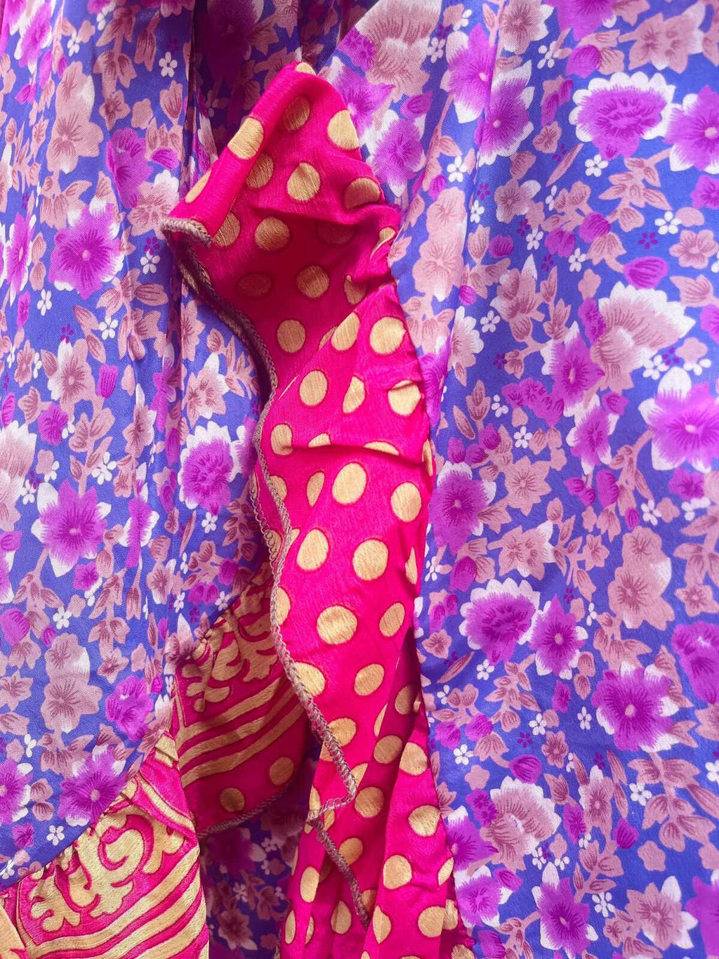 Upcycled Sari Wrap Dress