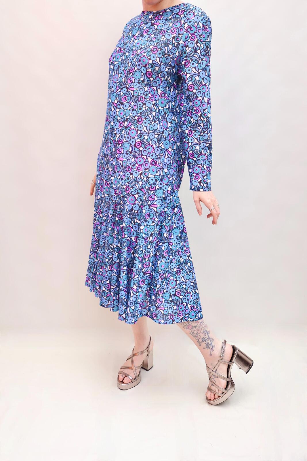 Vintage 80s Drop Waist Dress