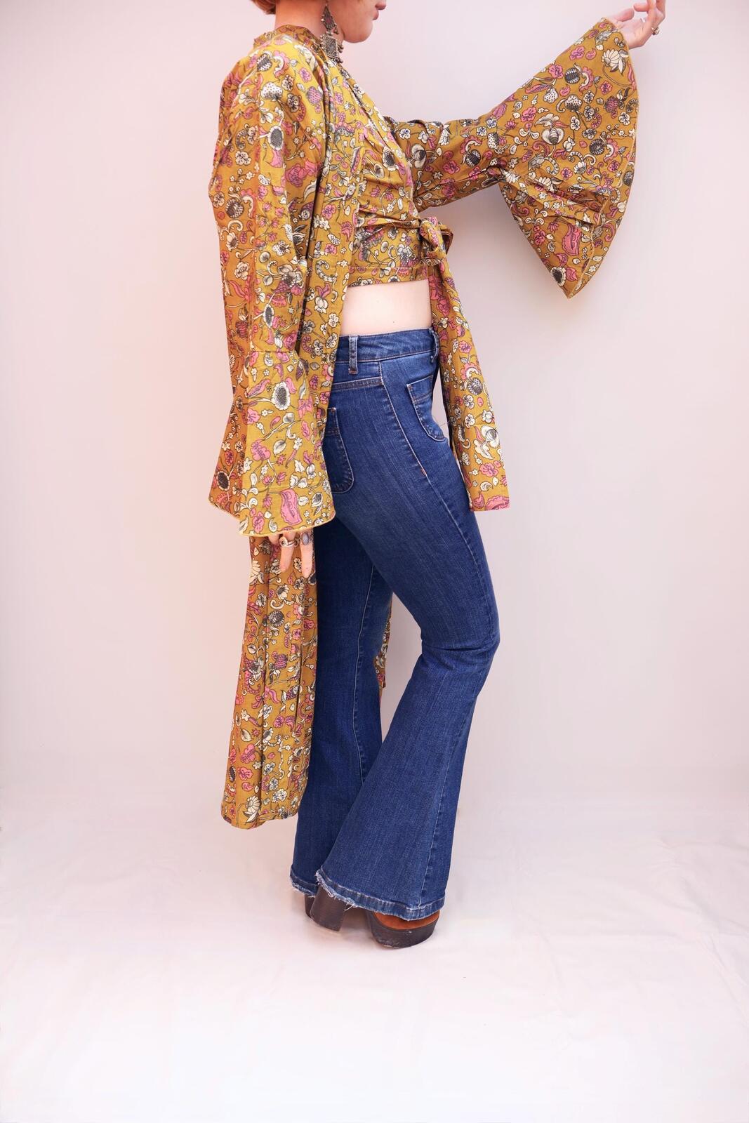 Block Printed Cotton Kimono
