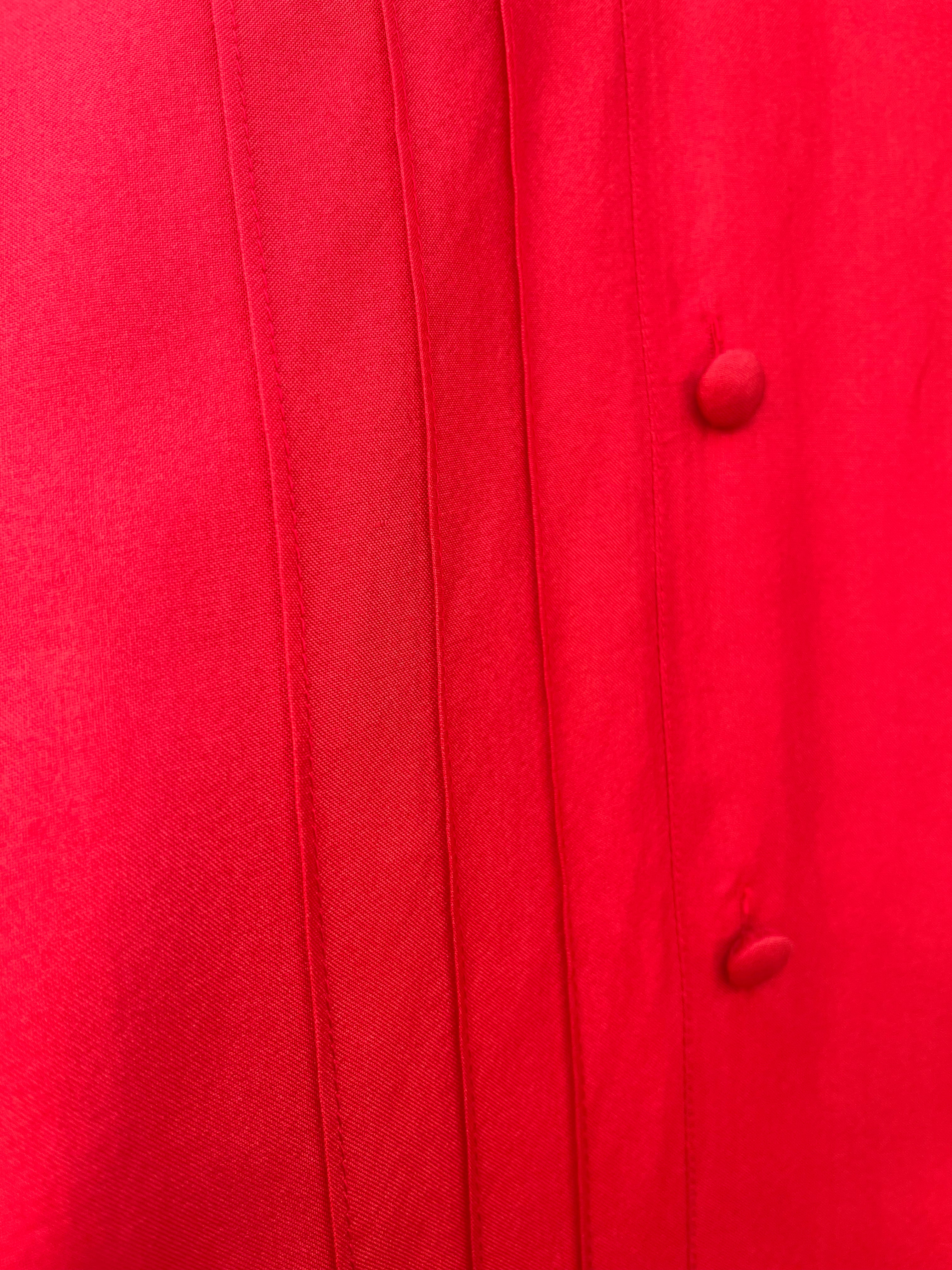Vintage 60s Silk Red Dress