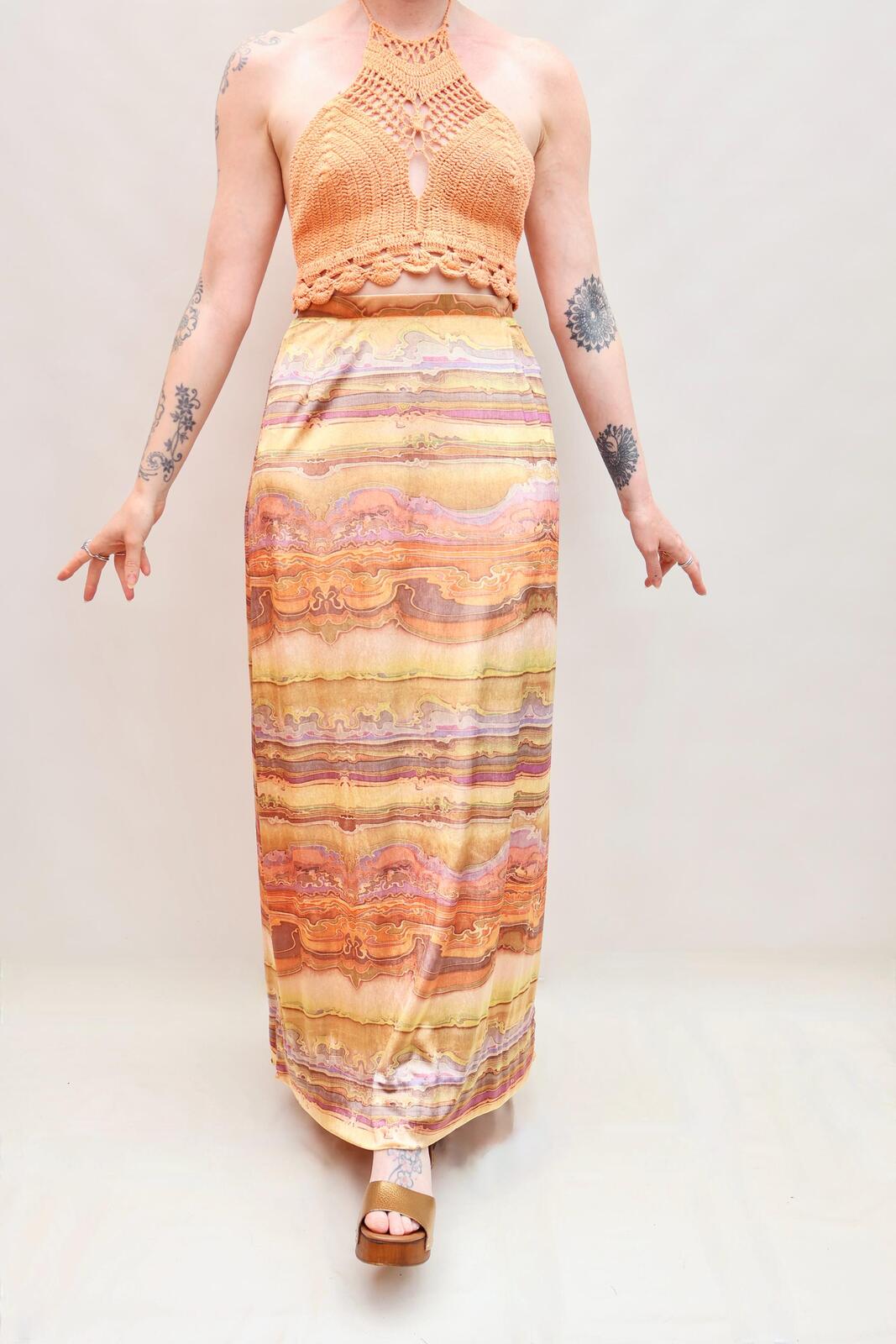 Vintage 70s Psychedelic Skirt