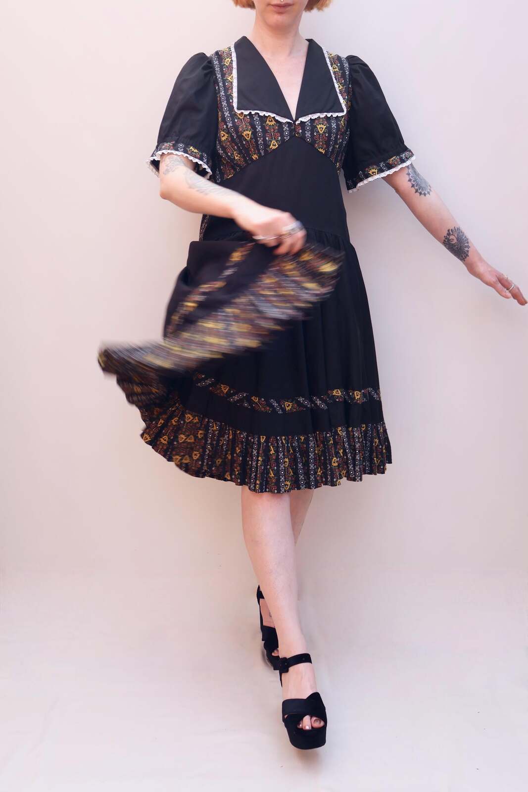 Vintage 70s Prairie Dress