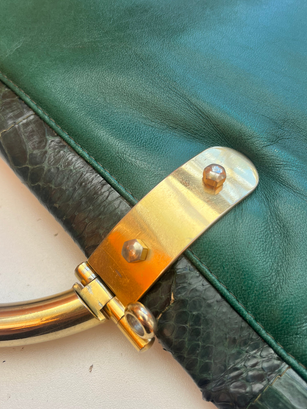 Vintage 70s Snakeskin Clutch