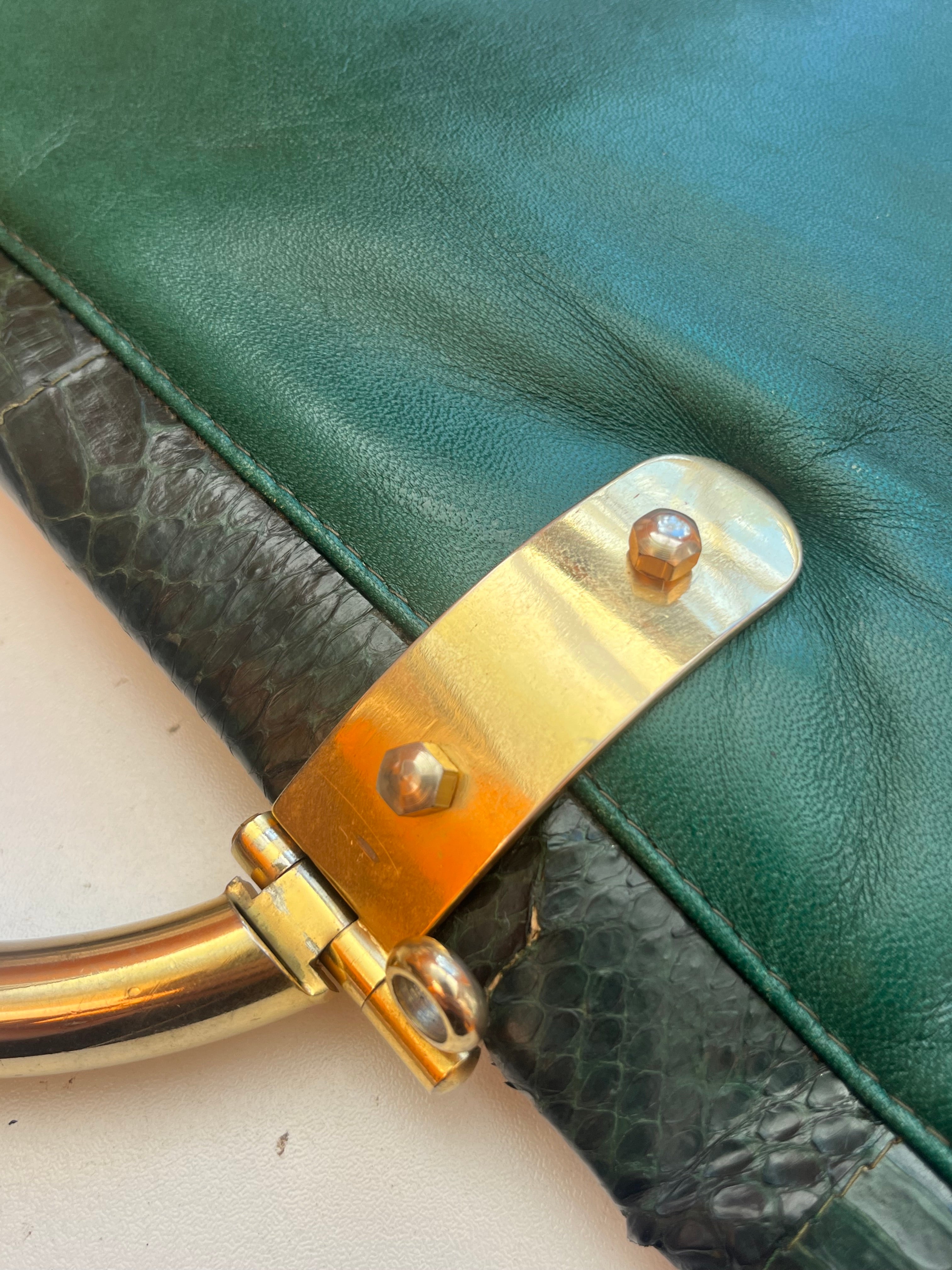Vintage 70s Snakeskin Clutch
