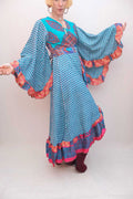 Upcycled Sari Wrap Dress