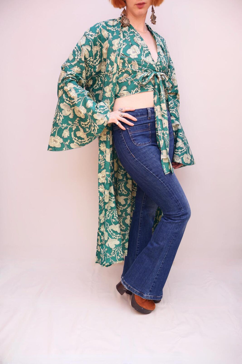 Block Printed Cotton Kimono