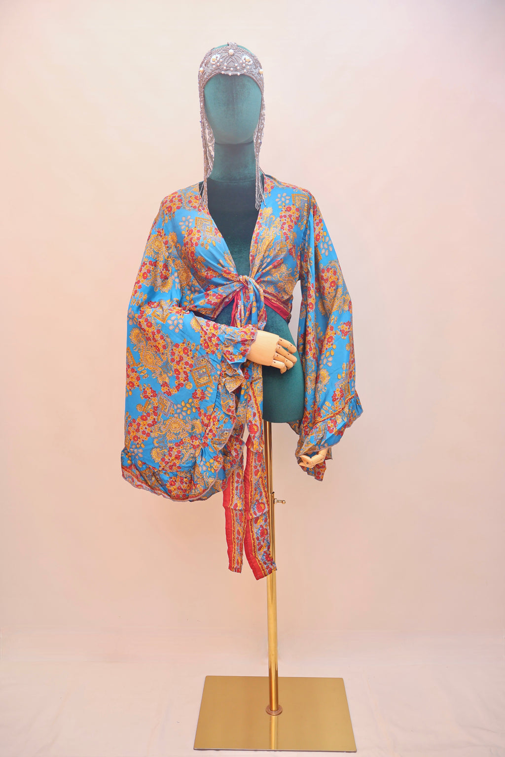 Upcycled Sari Silk Blouse