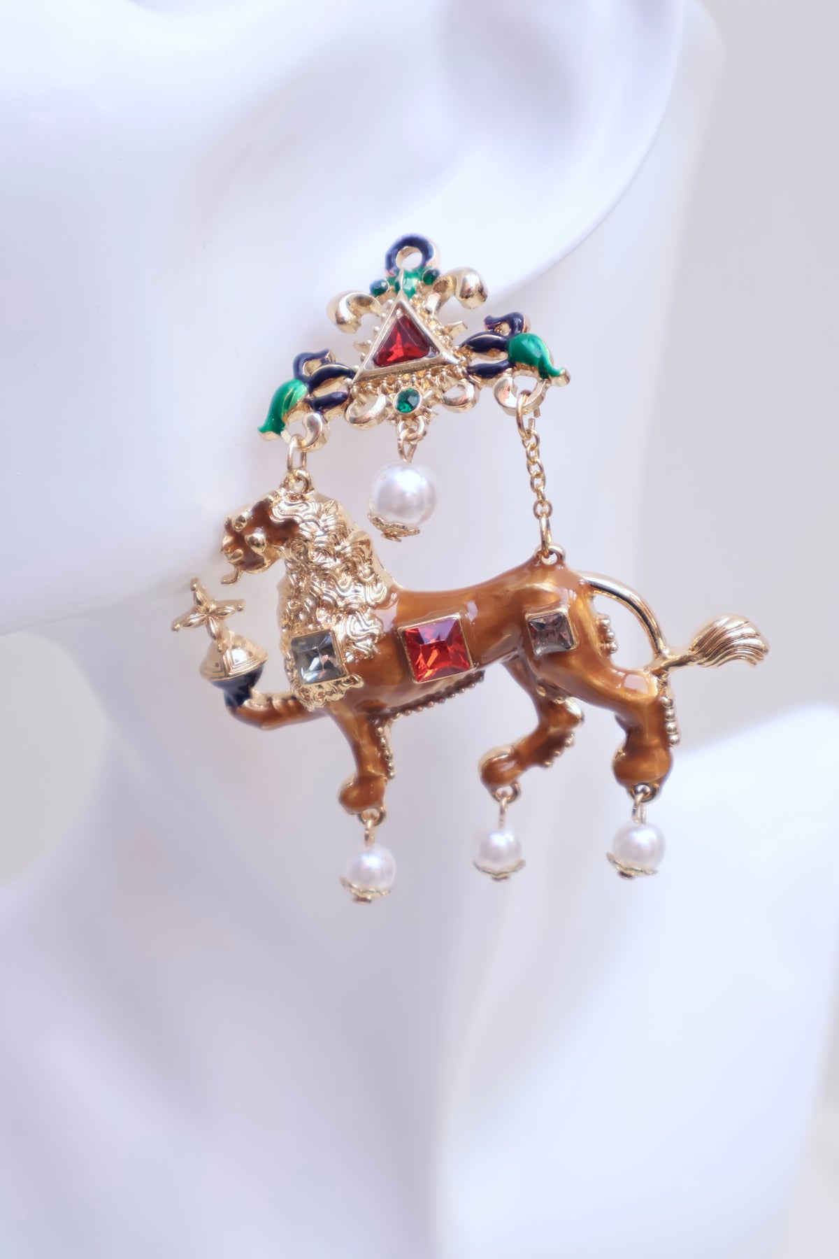 Lion Baroque Earrings