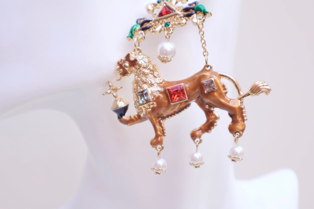 Lion Baroque Earrings