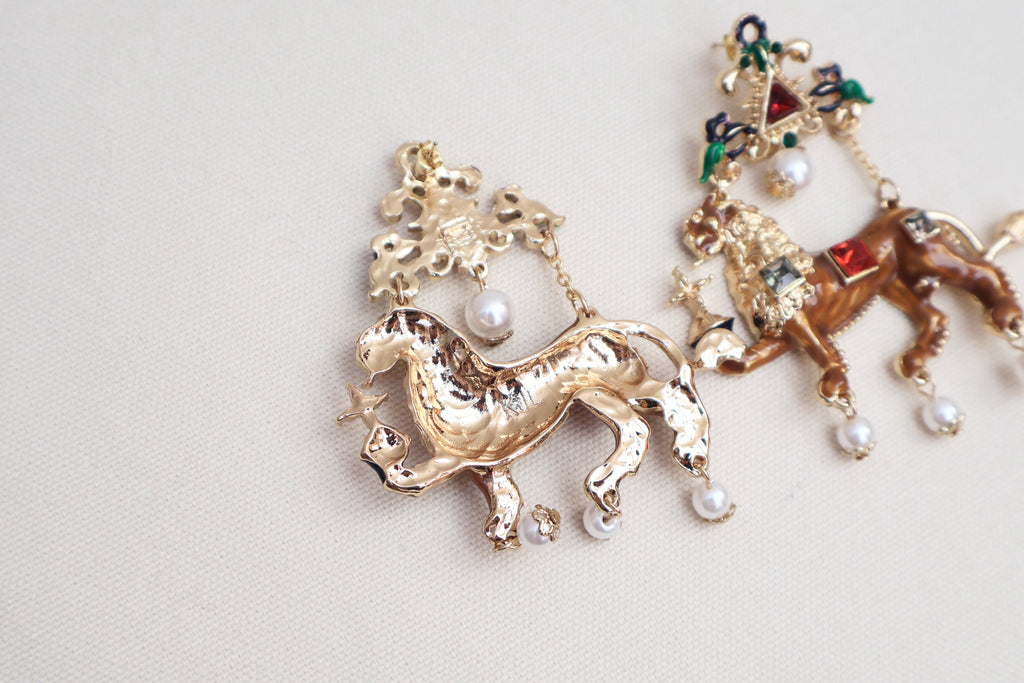 Lion Baroque Earrings