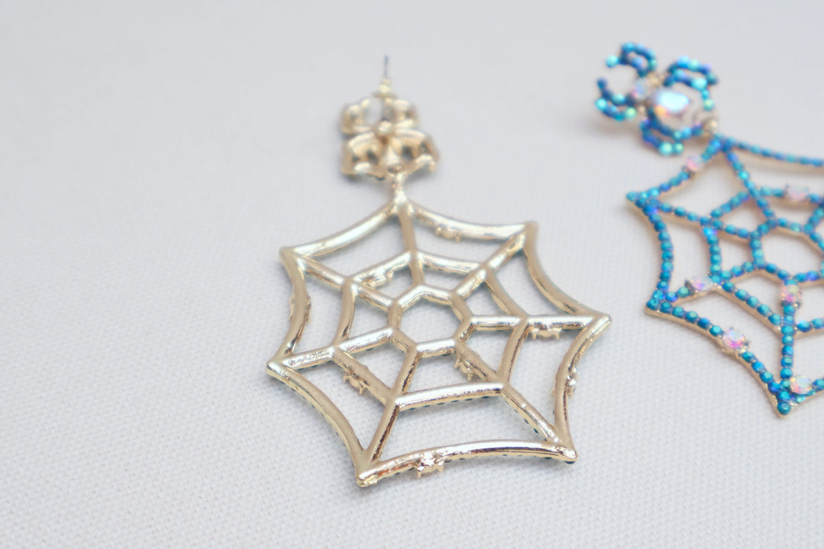 Spiderweb Sparkle Earrings