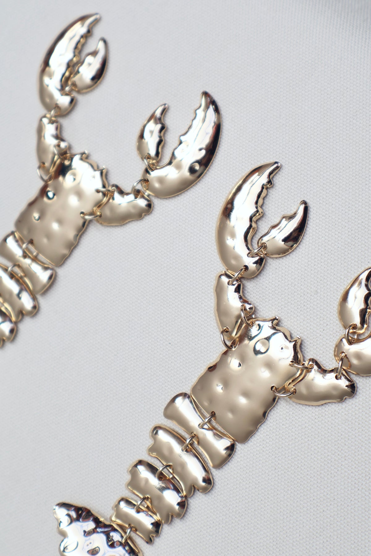Gold Lobster Earrings