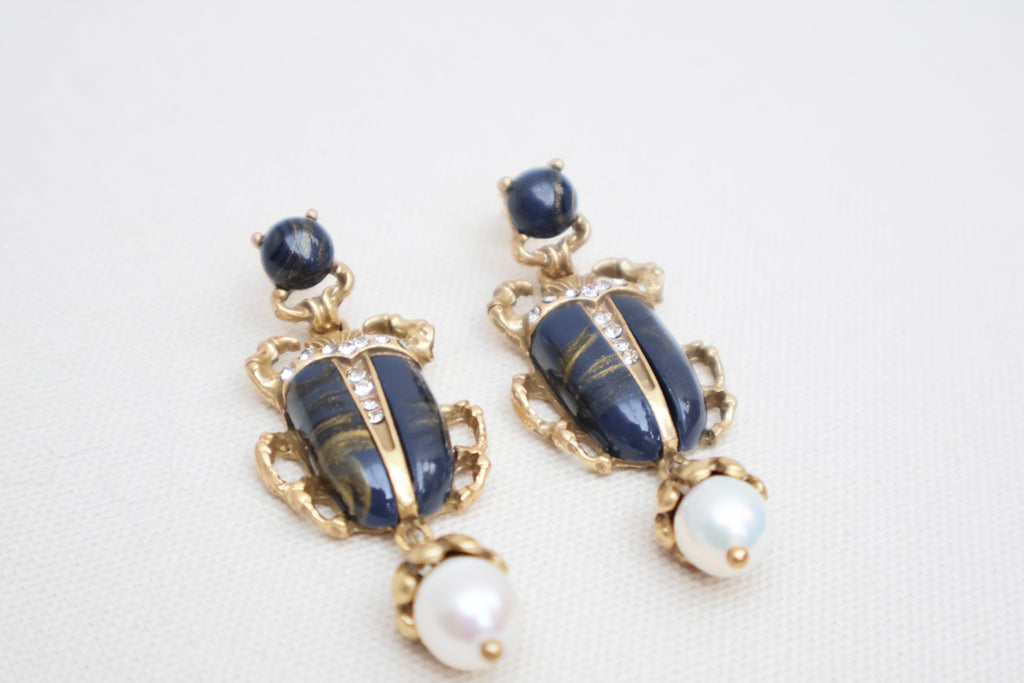 Beetle Earrings