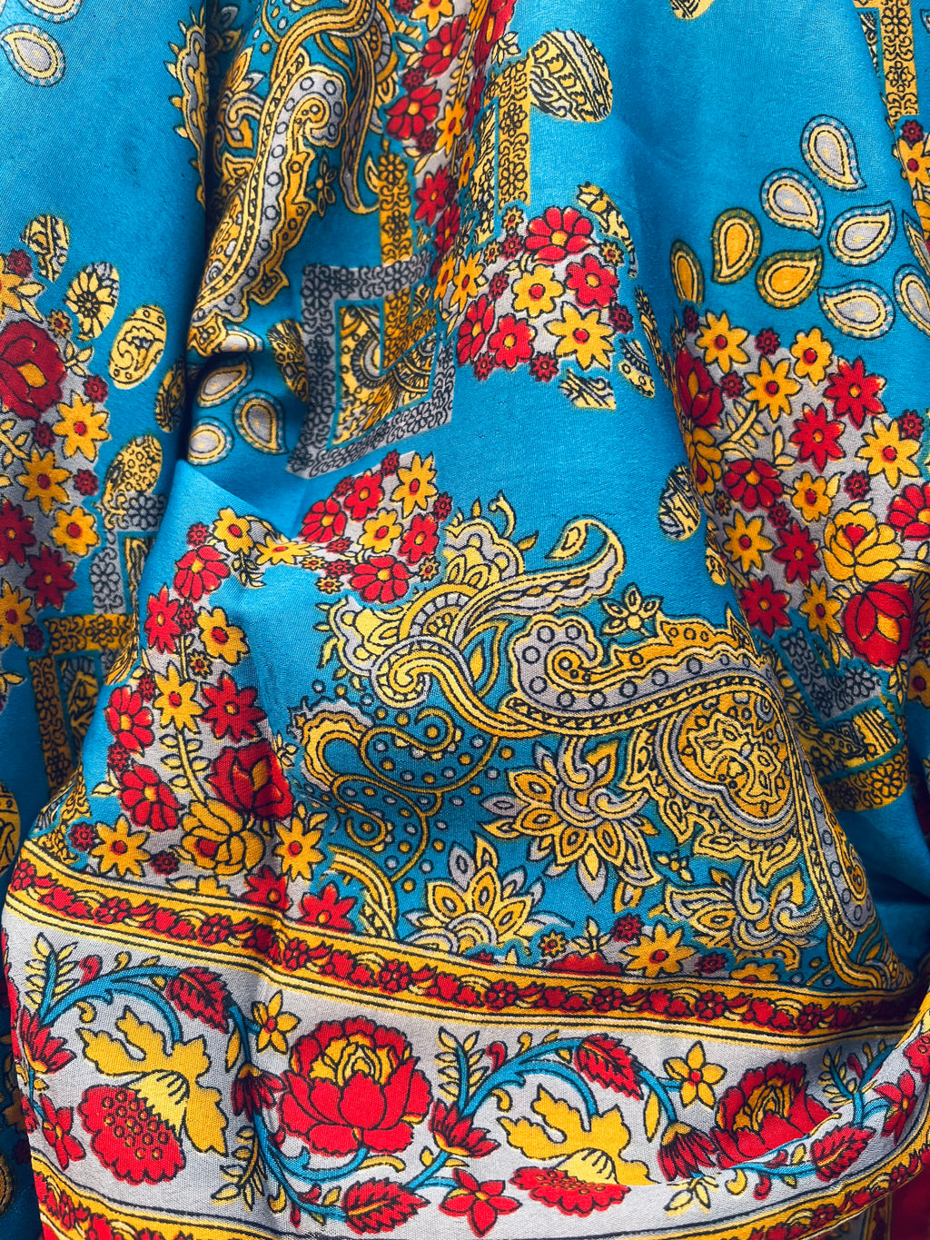 Upcycled Sari Silk Blouse