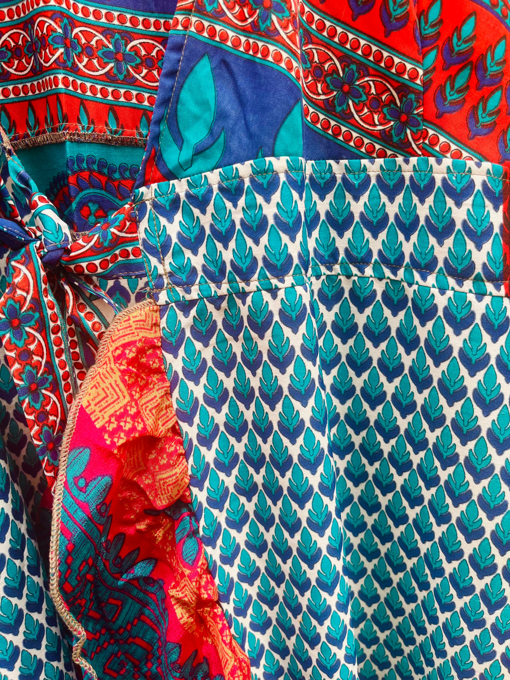 Upcycled Sari Wrap Dress