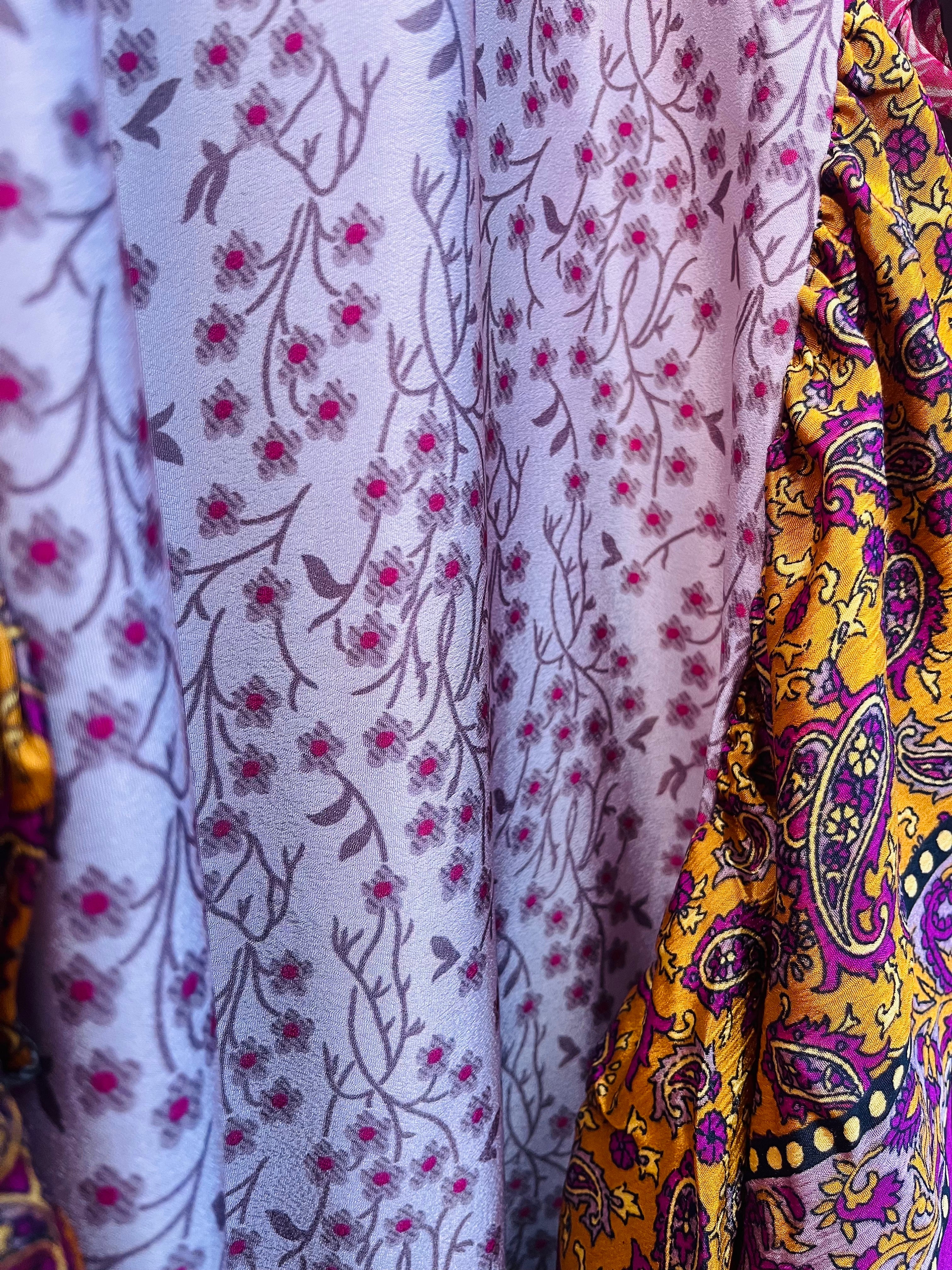 Upcycled Sari Wrap Dress