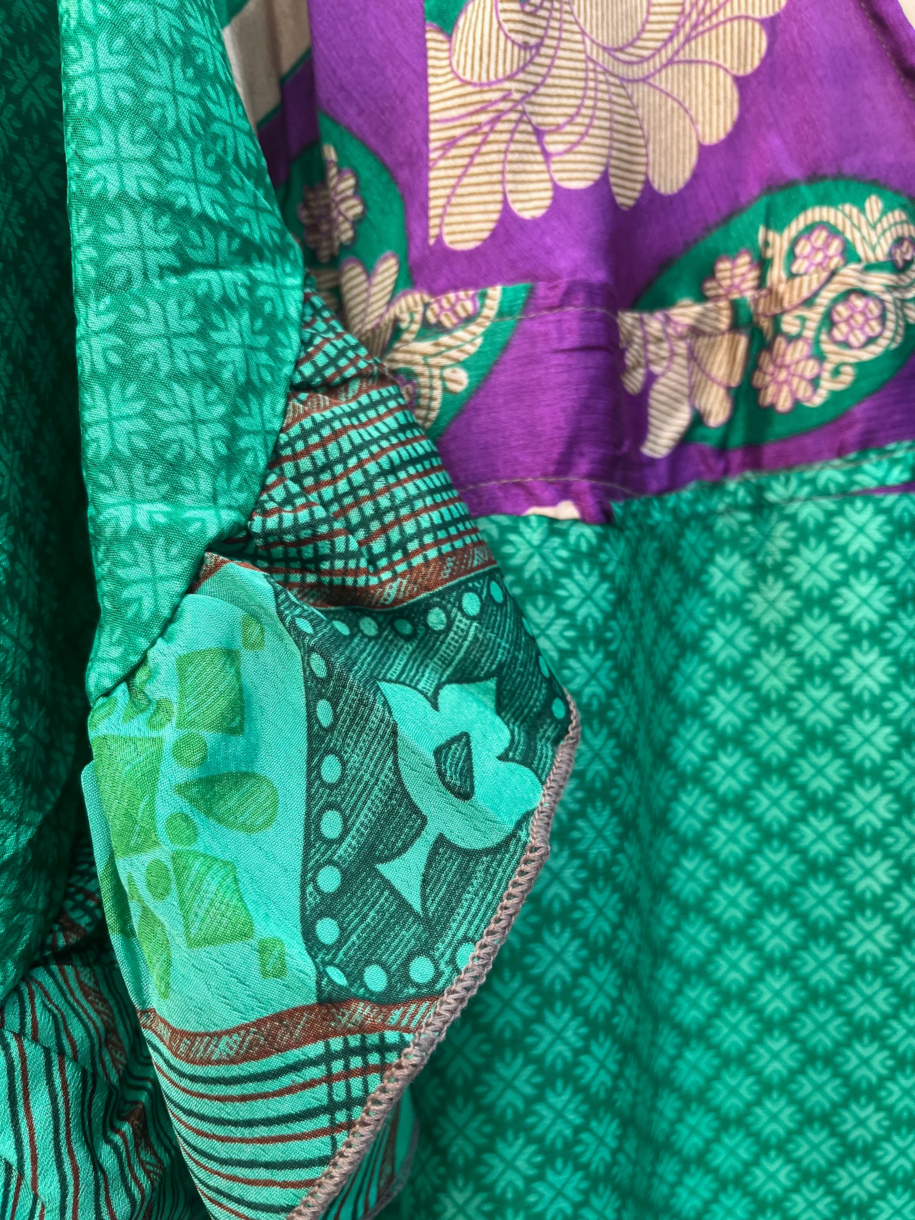 Upcycled Sari Wrap Dress