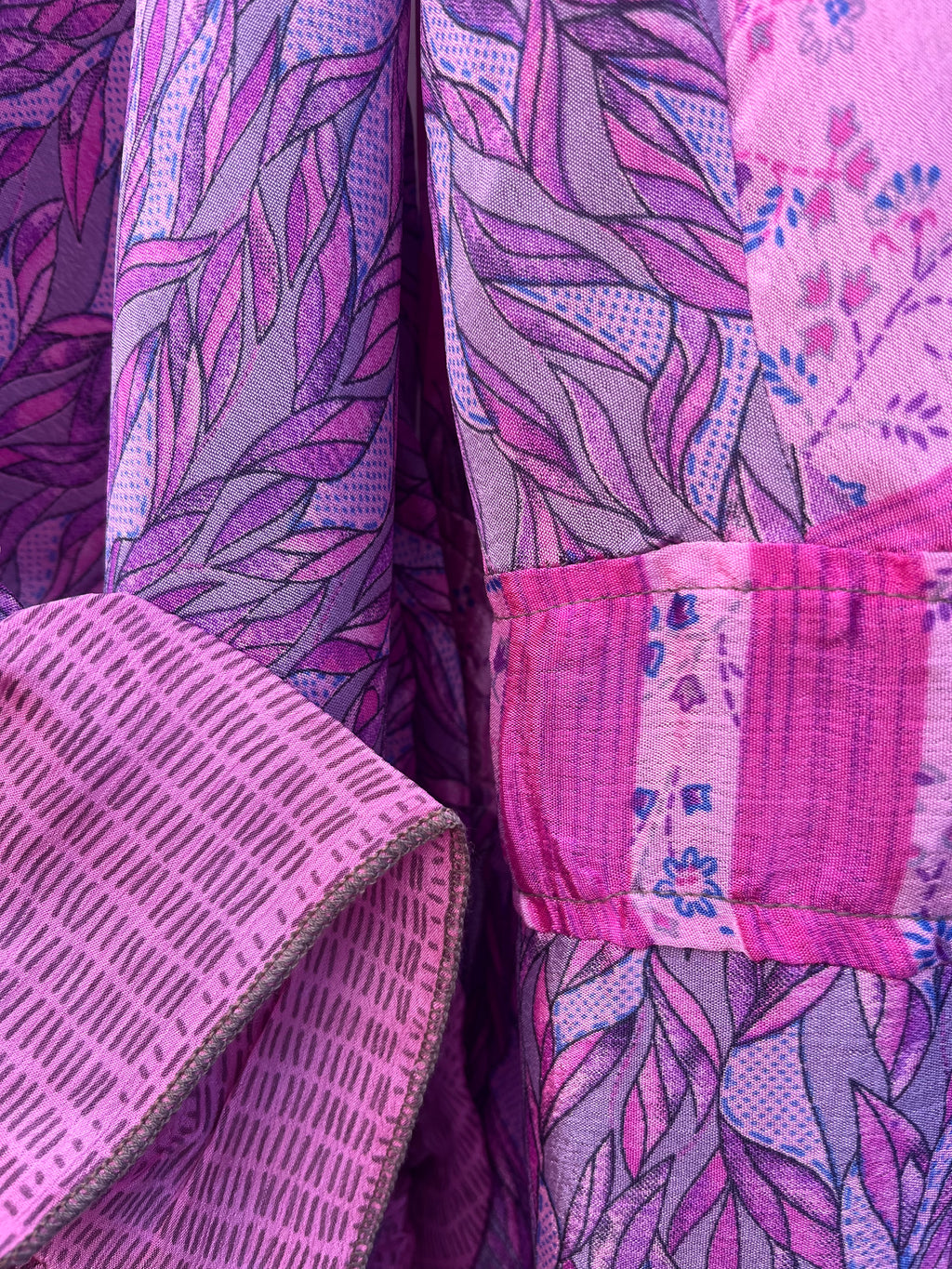 Upcycled Sari Wrap Dress