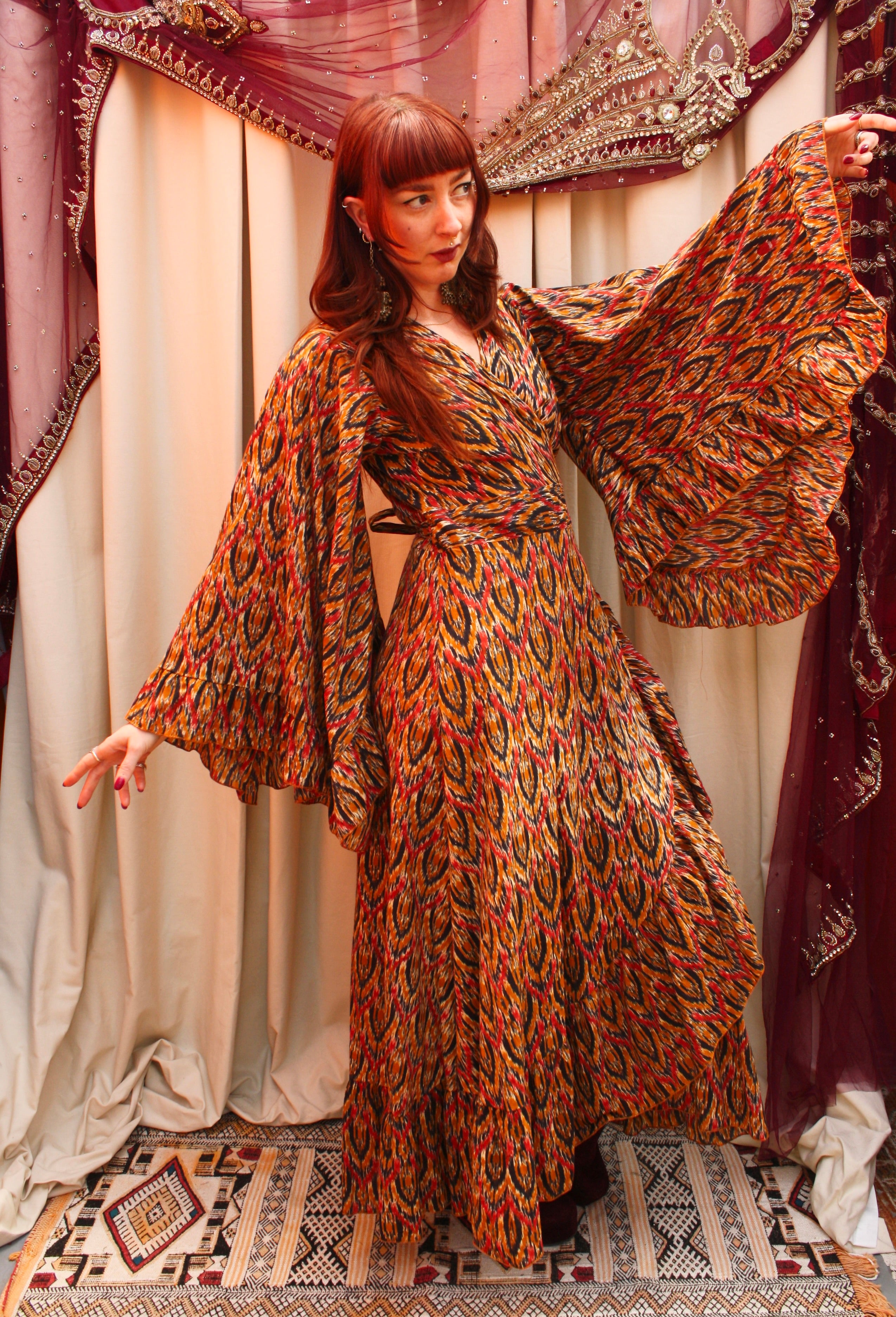 'Ostara' Cotton Wrap Dress