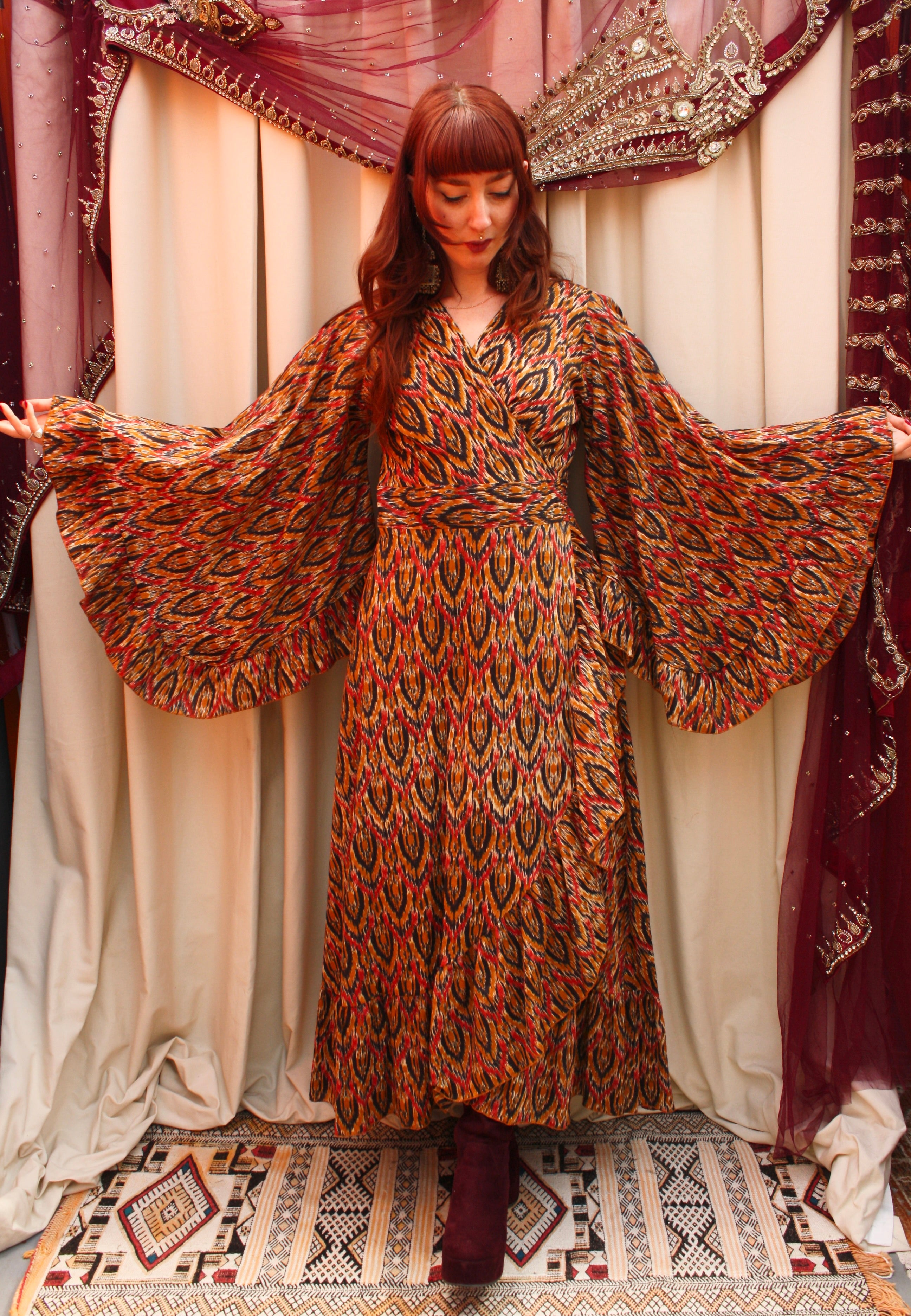 'Ostara' Cotton Wrap Dress