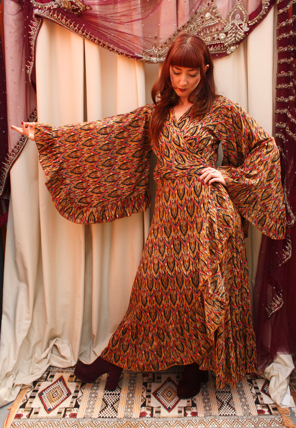 'Ostara' Cotton Wrap Dress