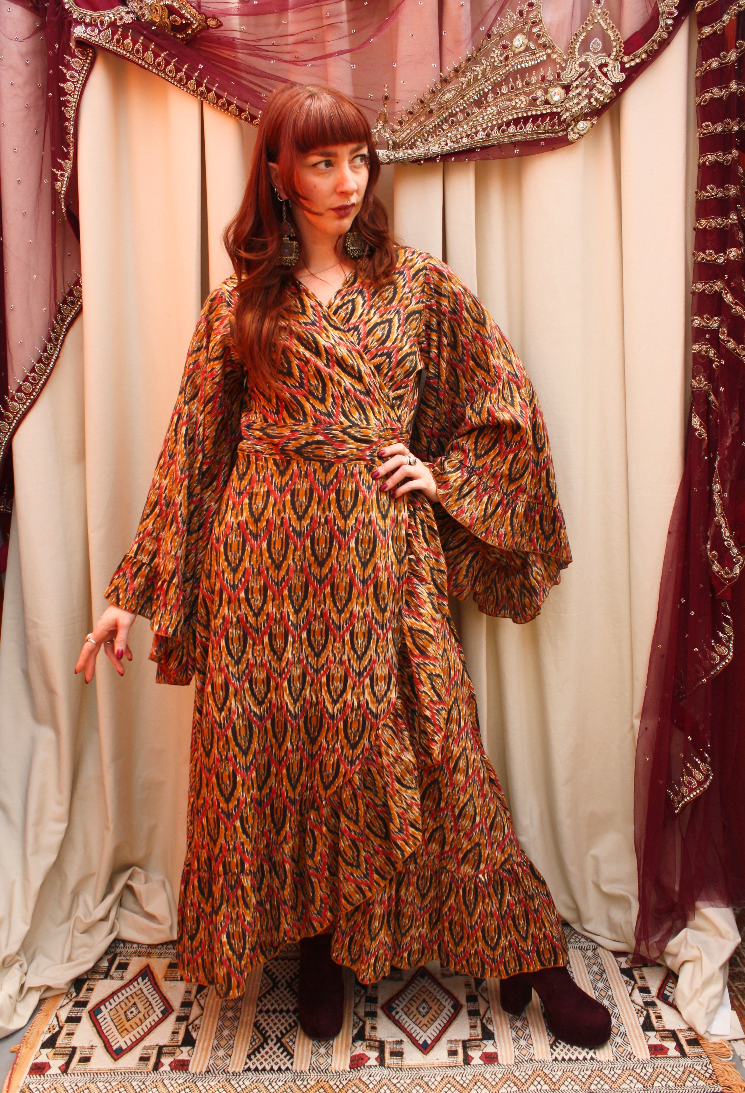 'Ostara' Cotton Wrap Dress