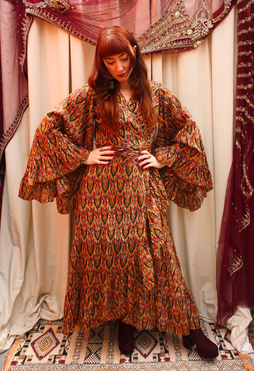 'Ostara' Cotton Wrap Dress